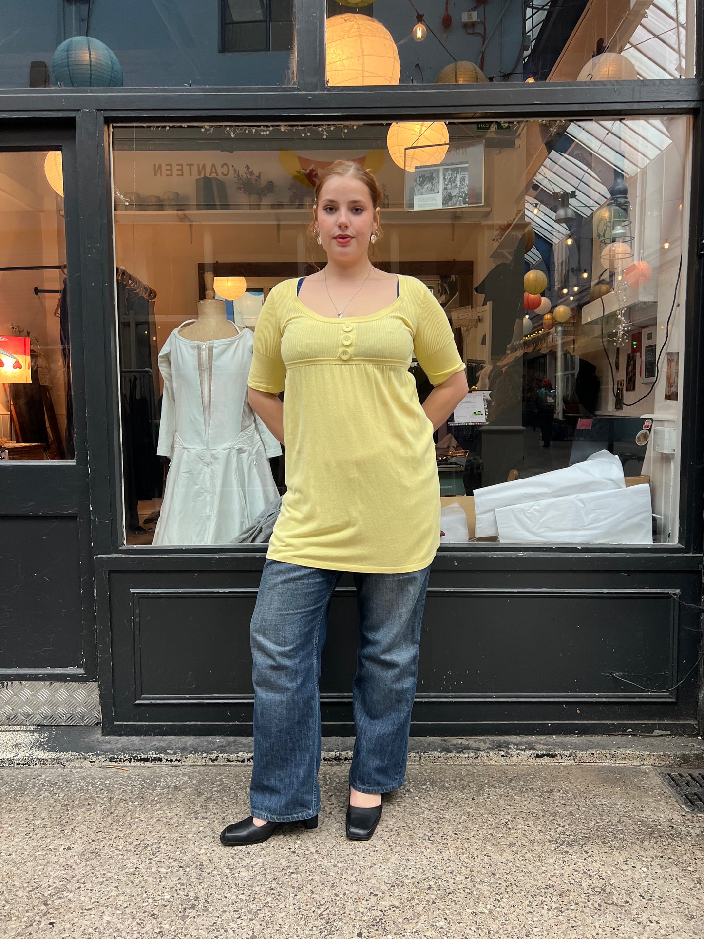Yellow cotton baby doll