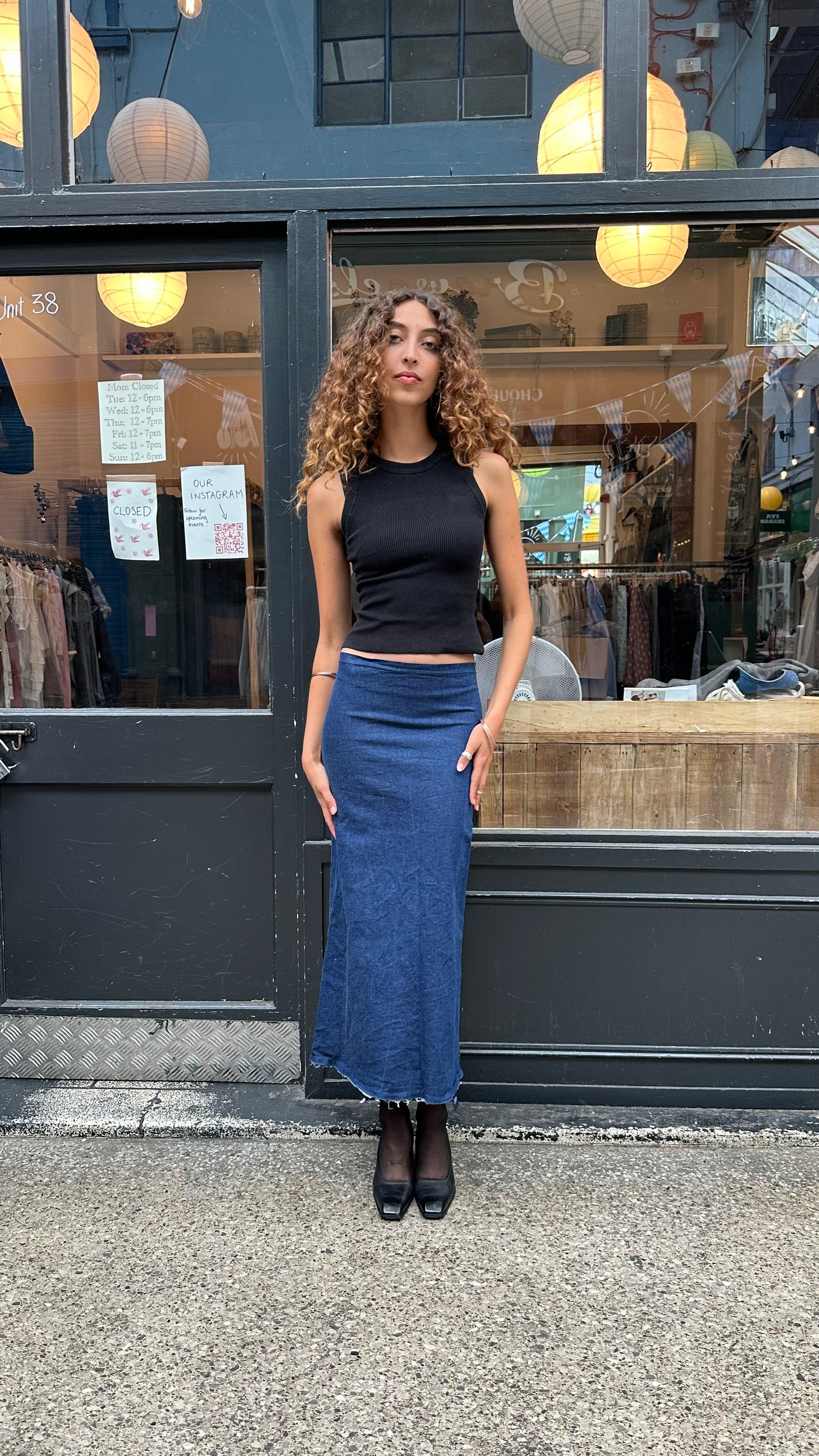 Cop.copine denim skirt