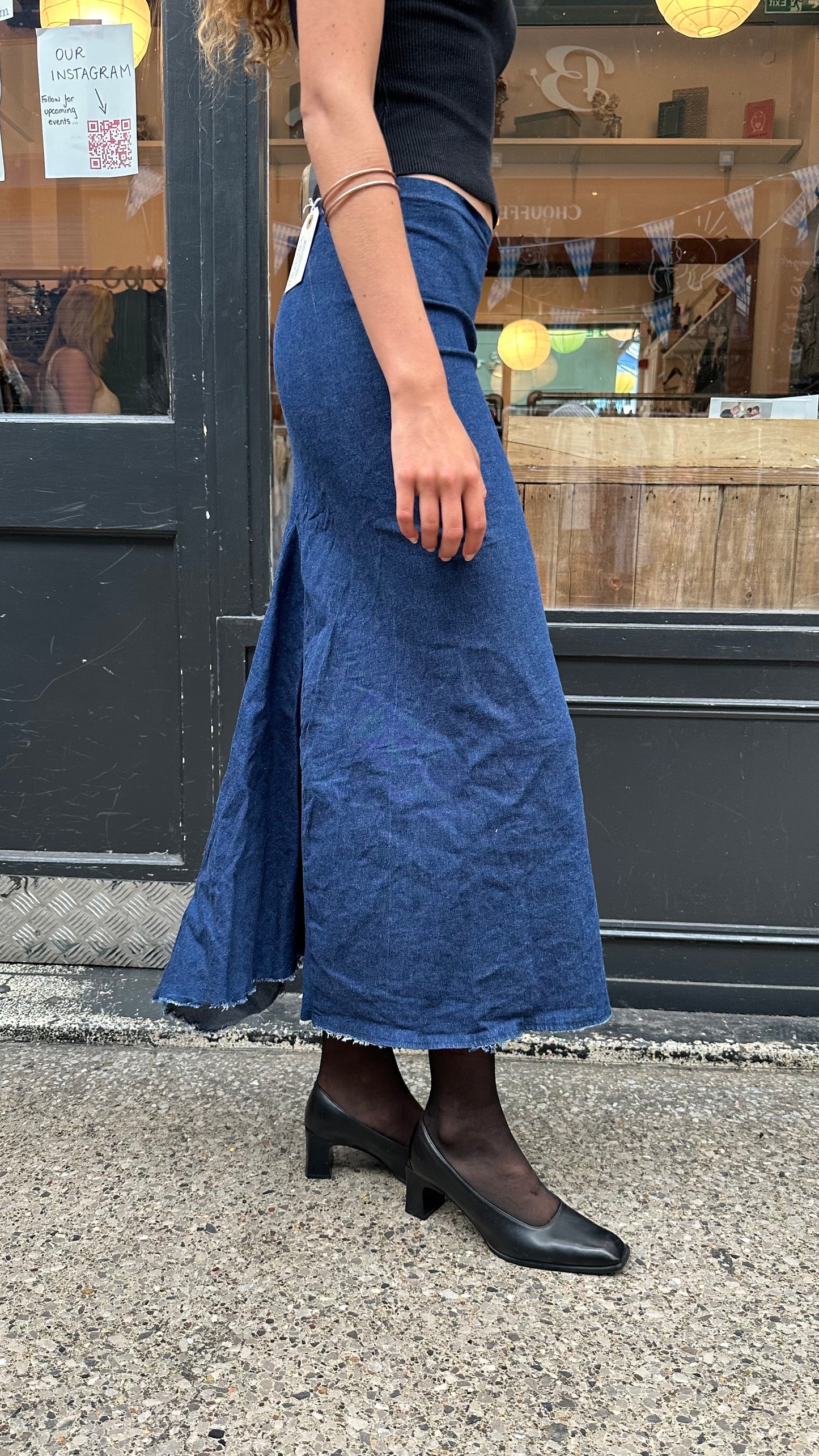 Cop.copine denim skirt