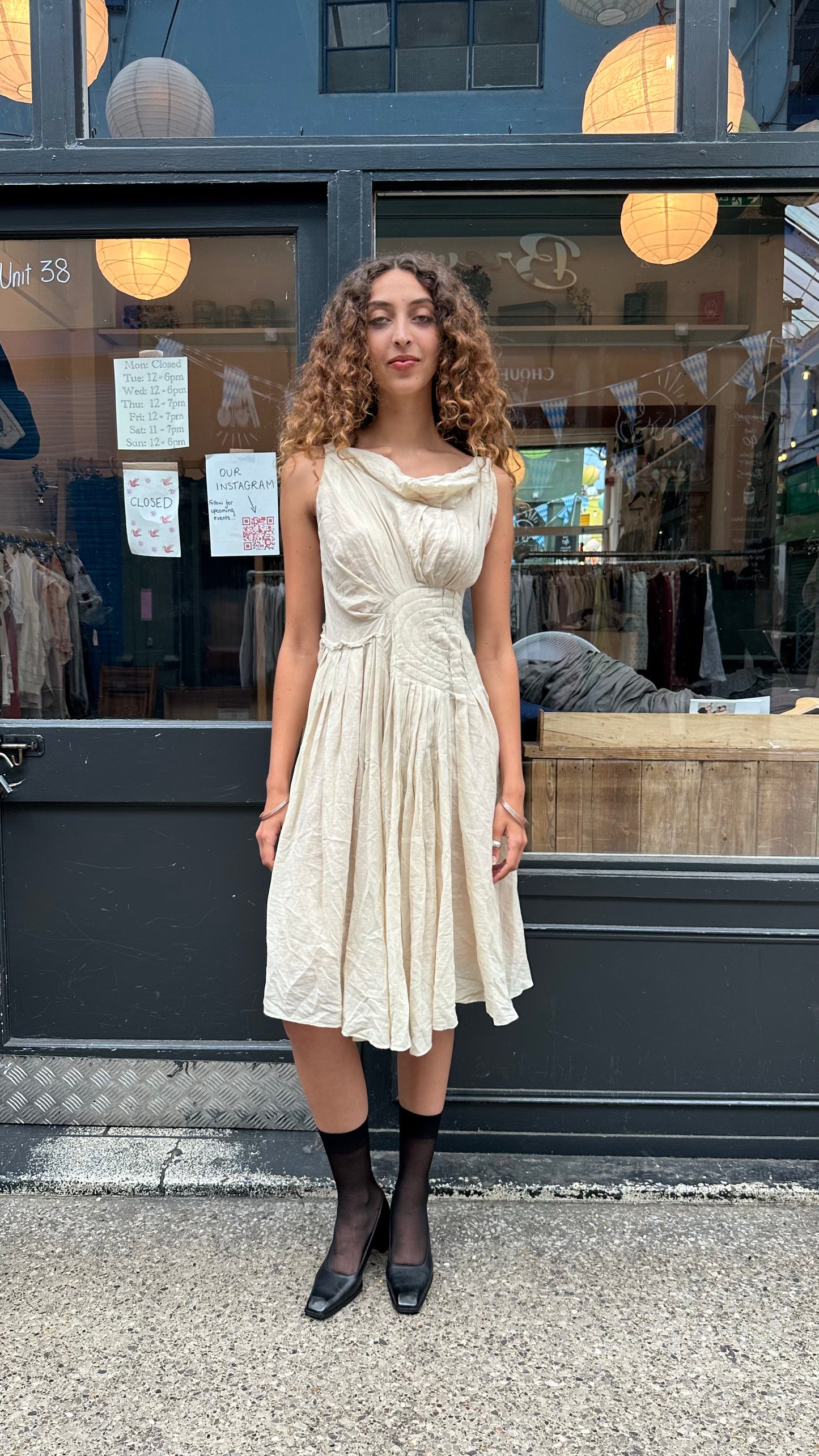 Chiffon spiral dress