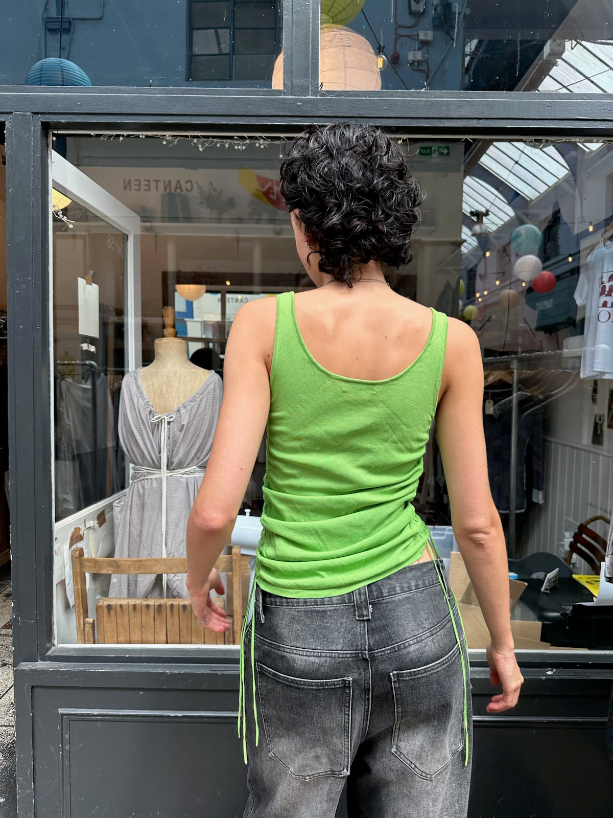 Green adjustable tank