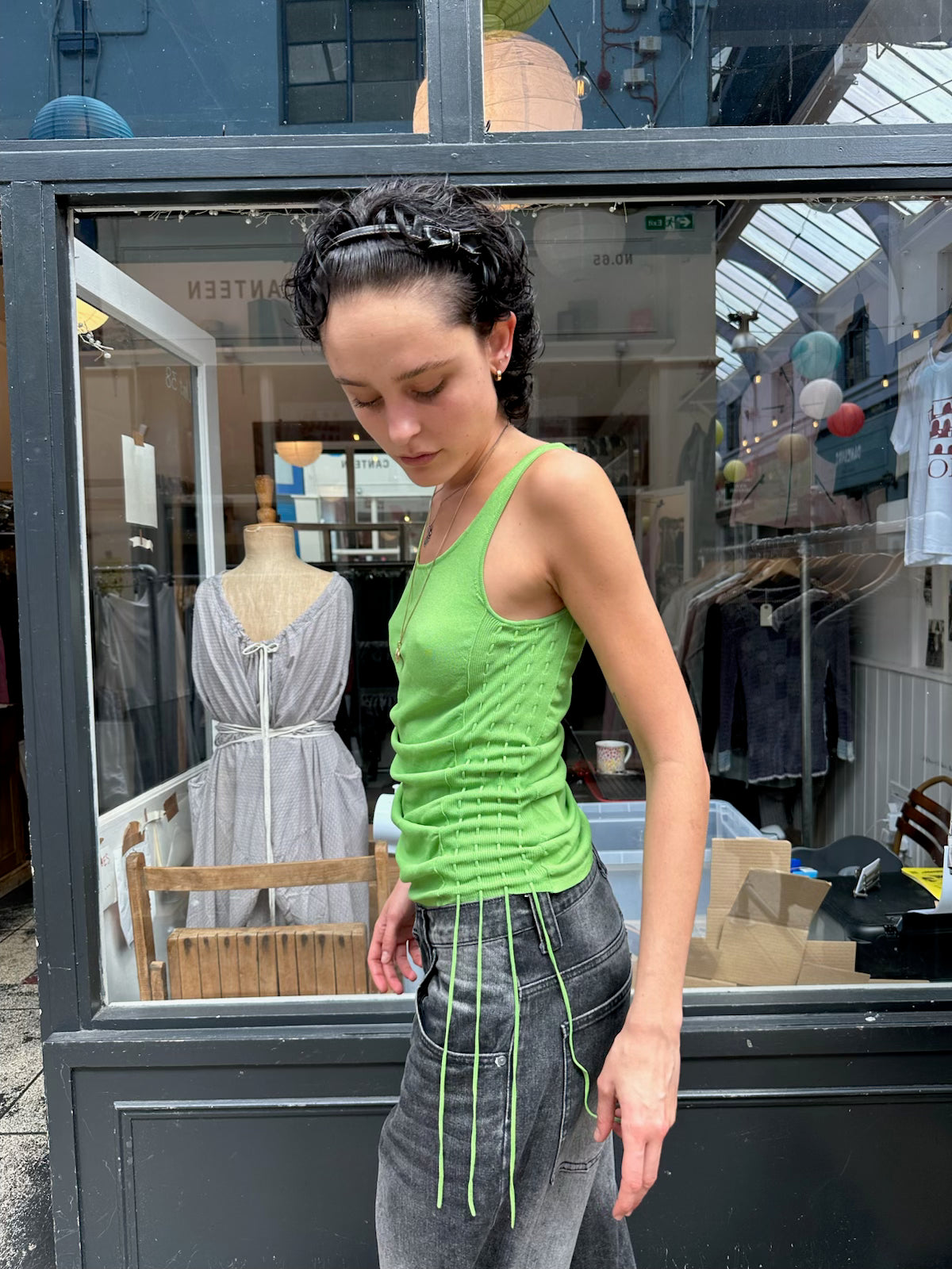 Green adjustable tank