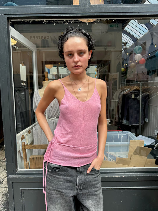 Pink knit top