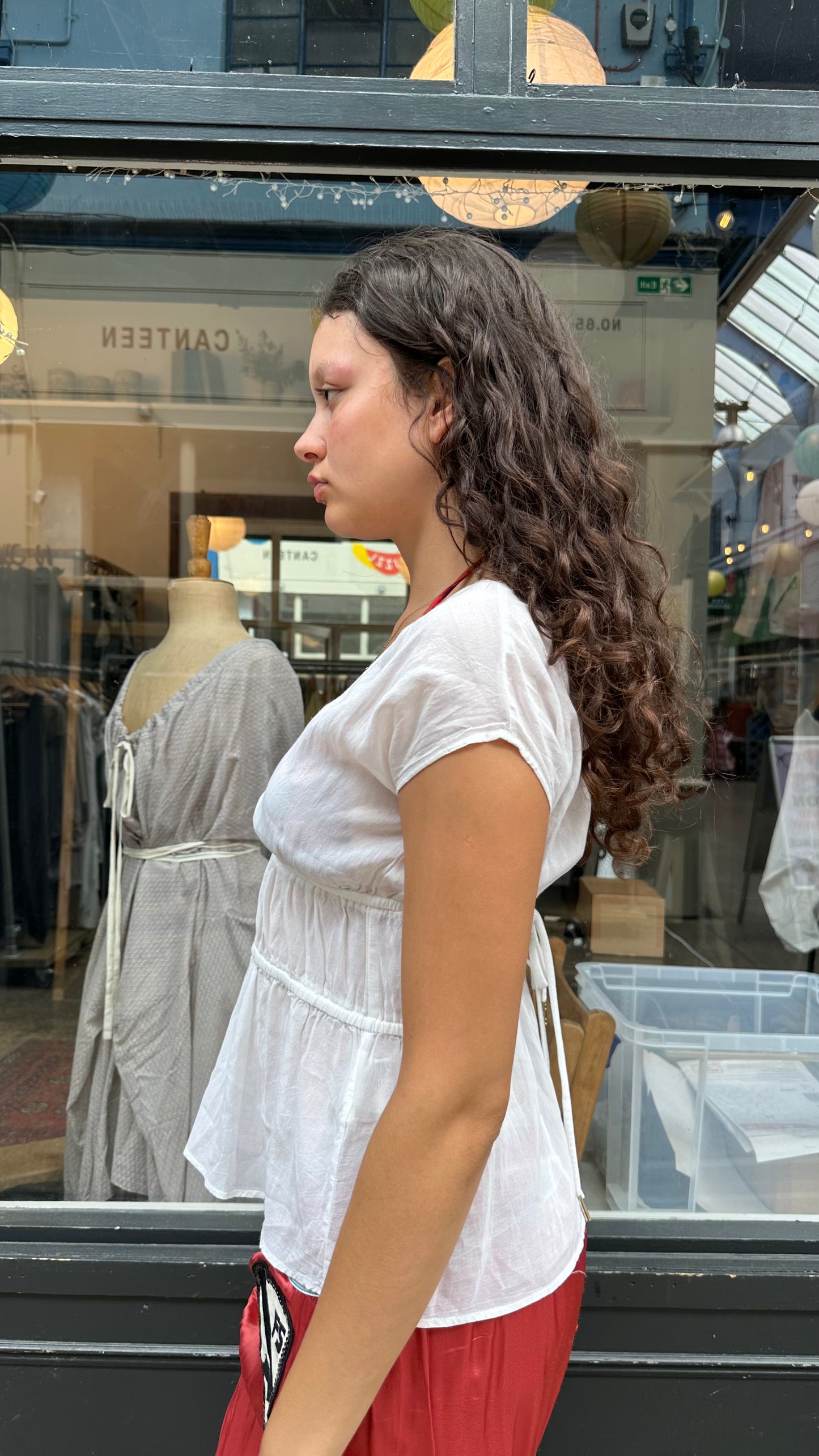 Fornarina white backless top