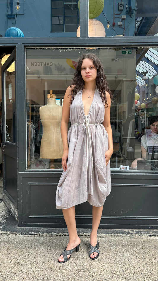 All saints 100% cotton halter neck dress