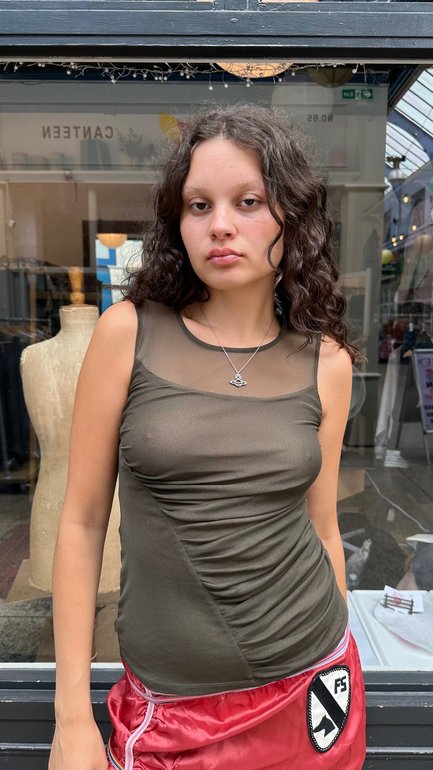Khaki tank top
