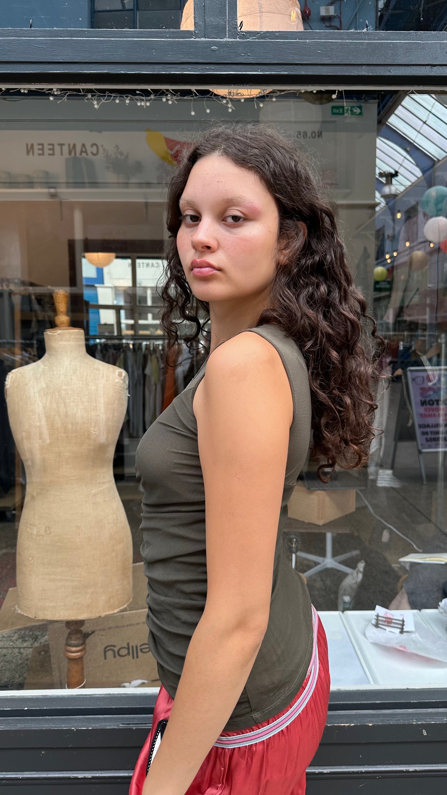 Khaki tank top