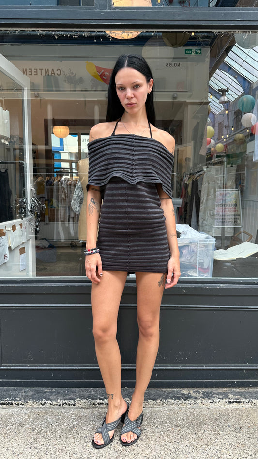All saints striped 100% cotton dress