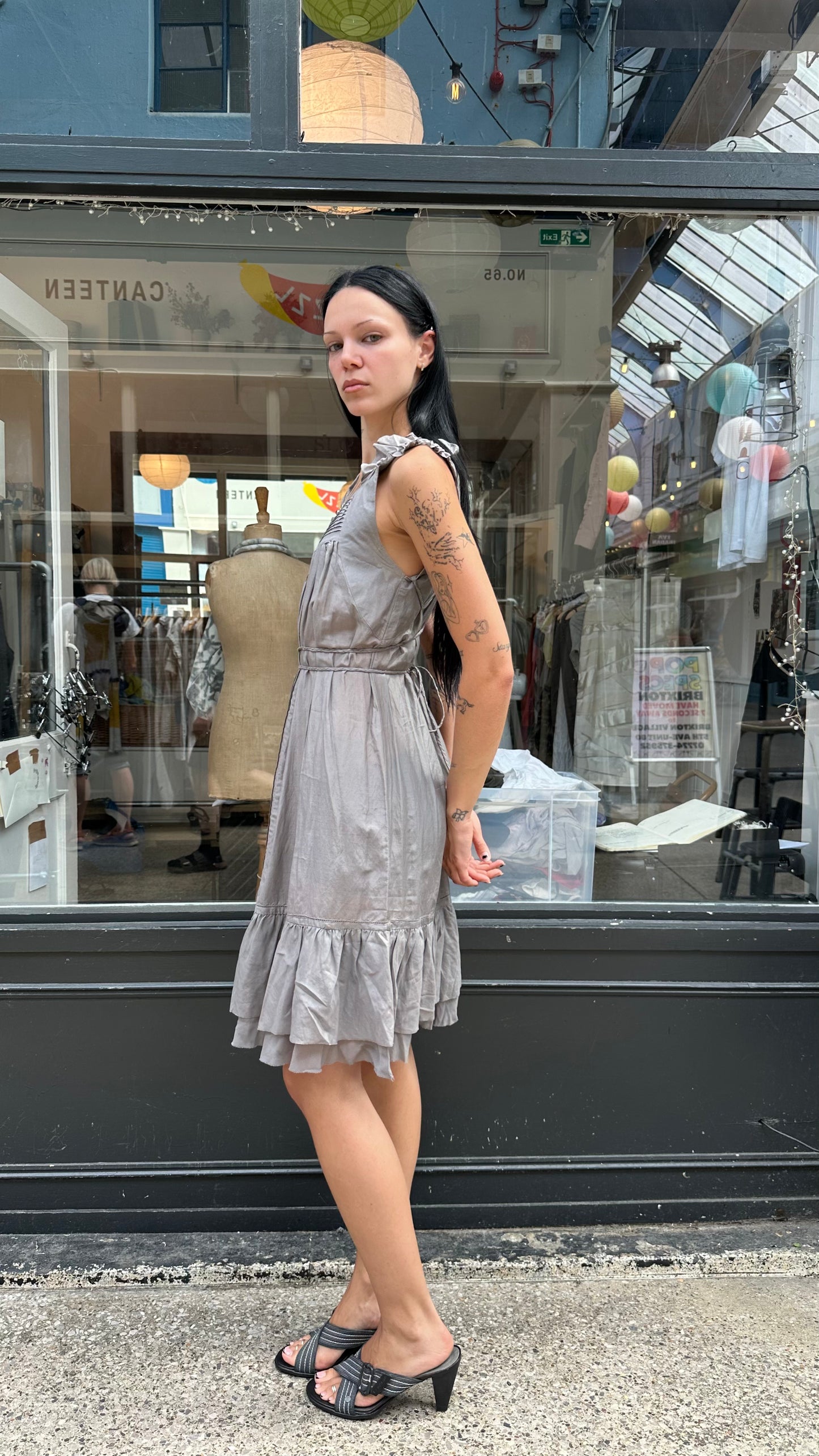 Grey mini dress