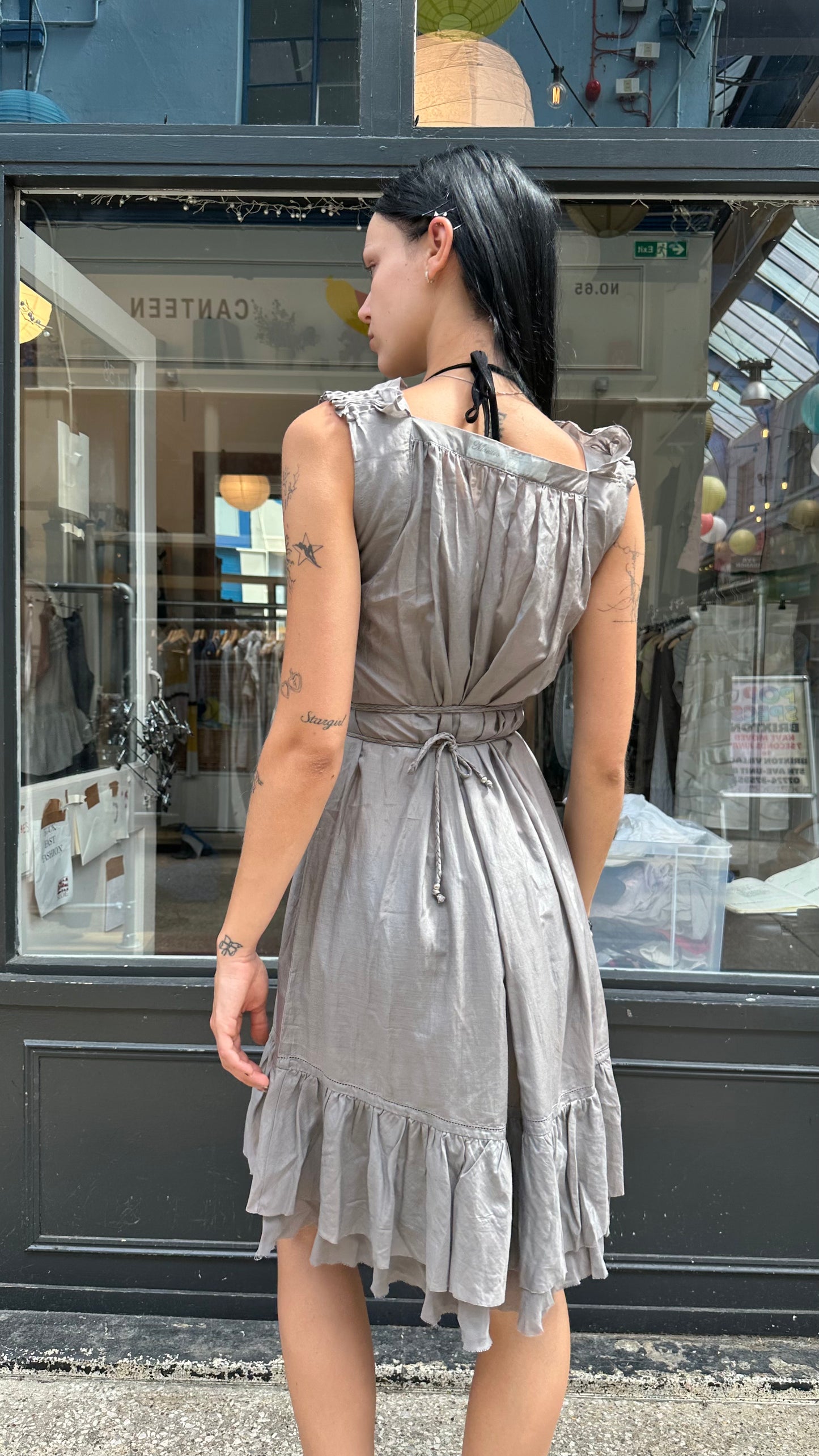 Grey mini dress
