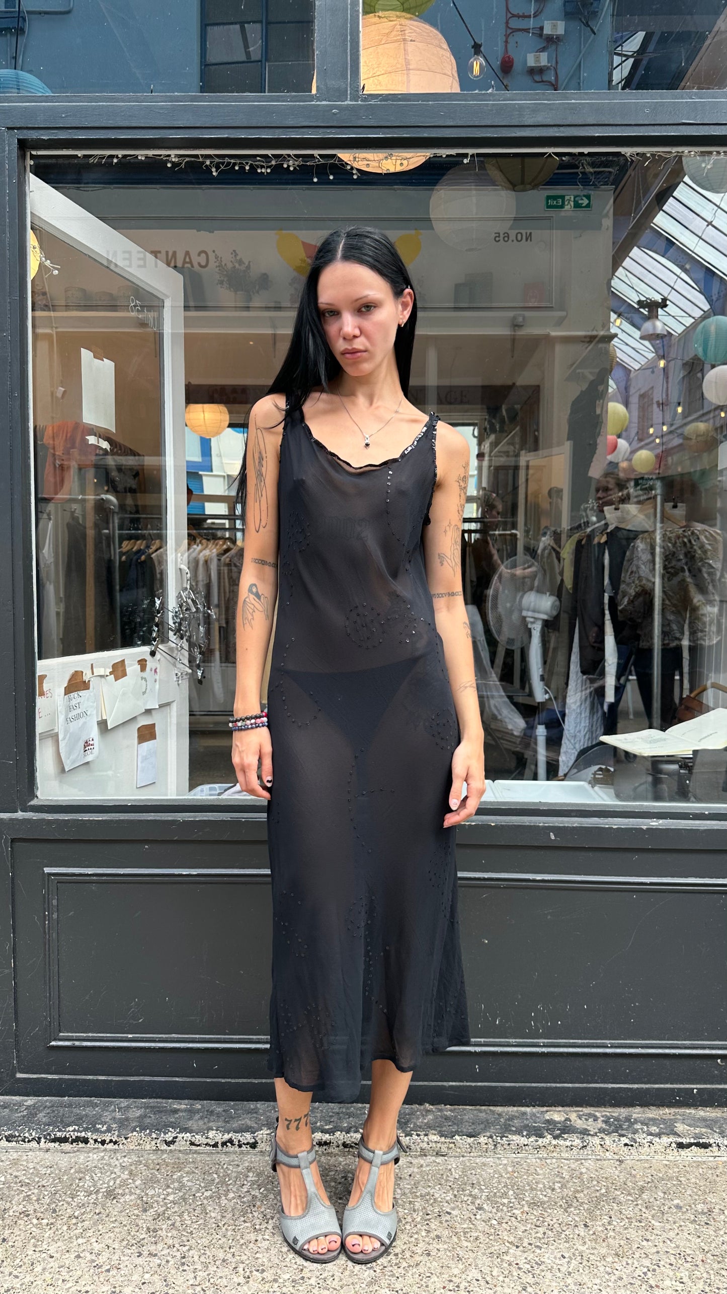 100% silk slip dress