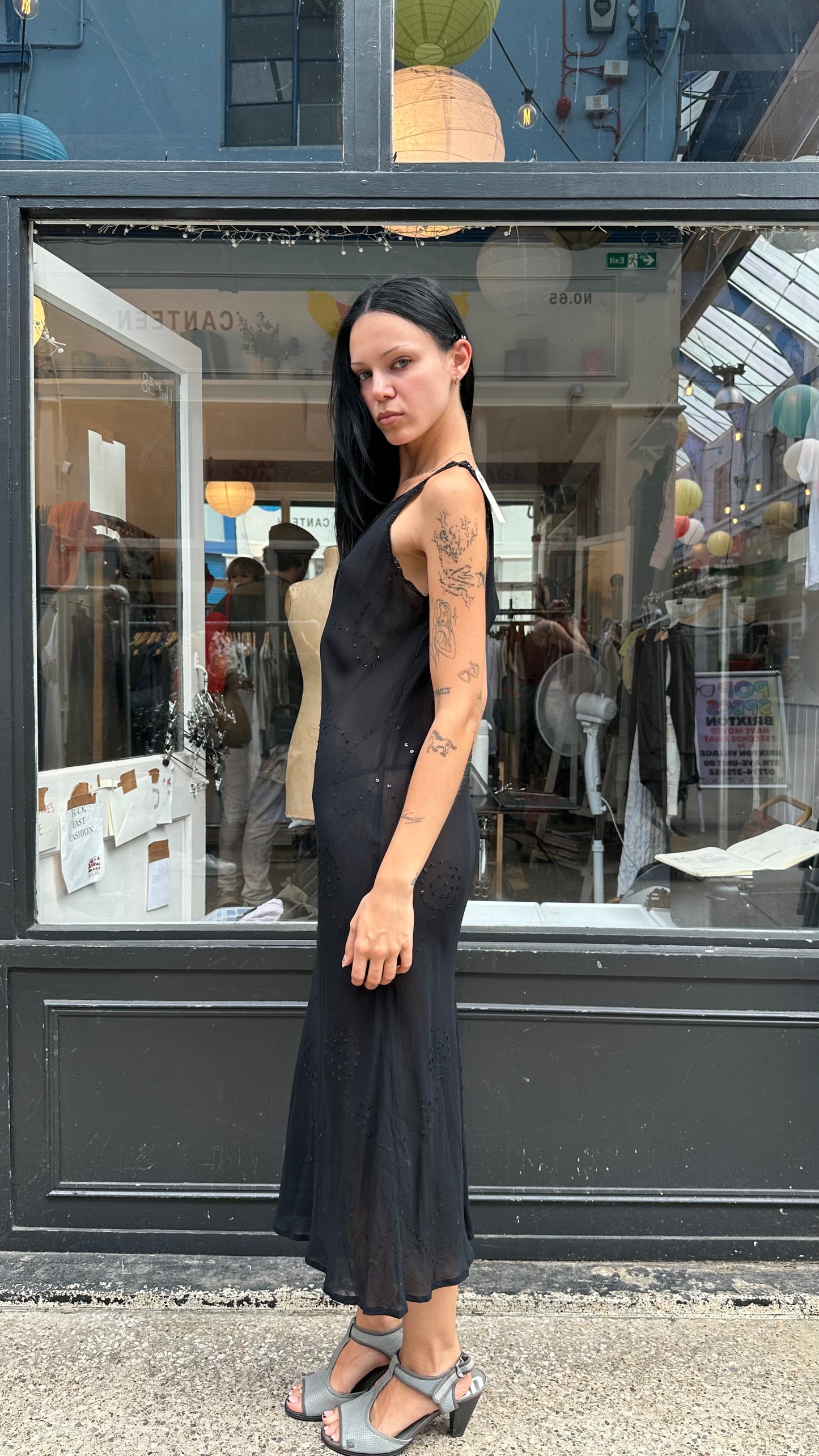 100% silk slip dress