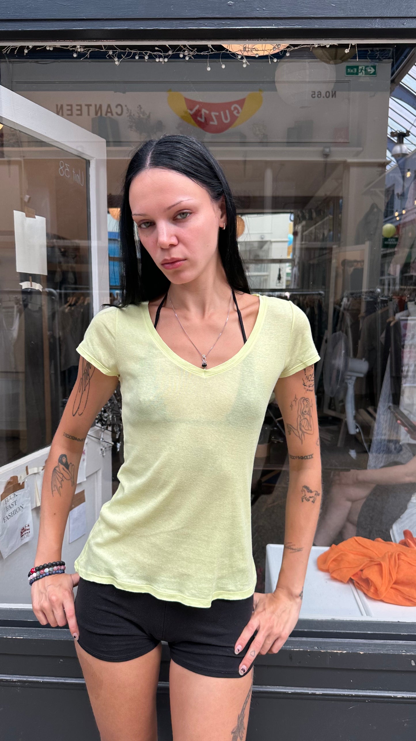yellow lightweight T-shirt