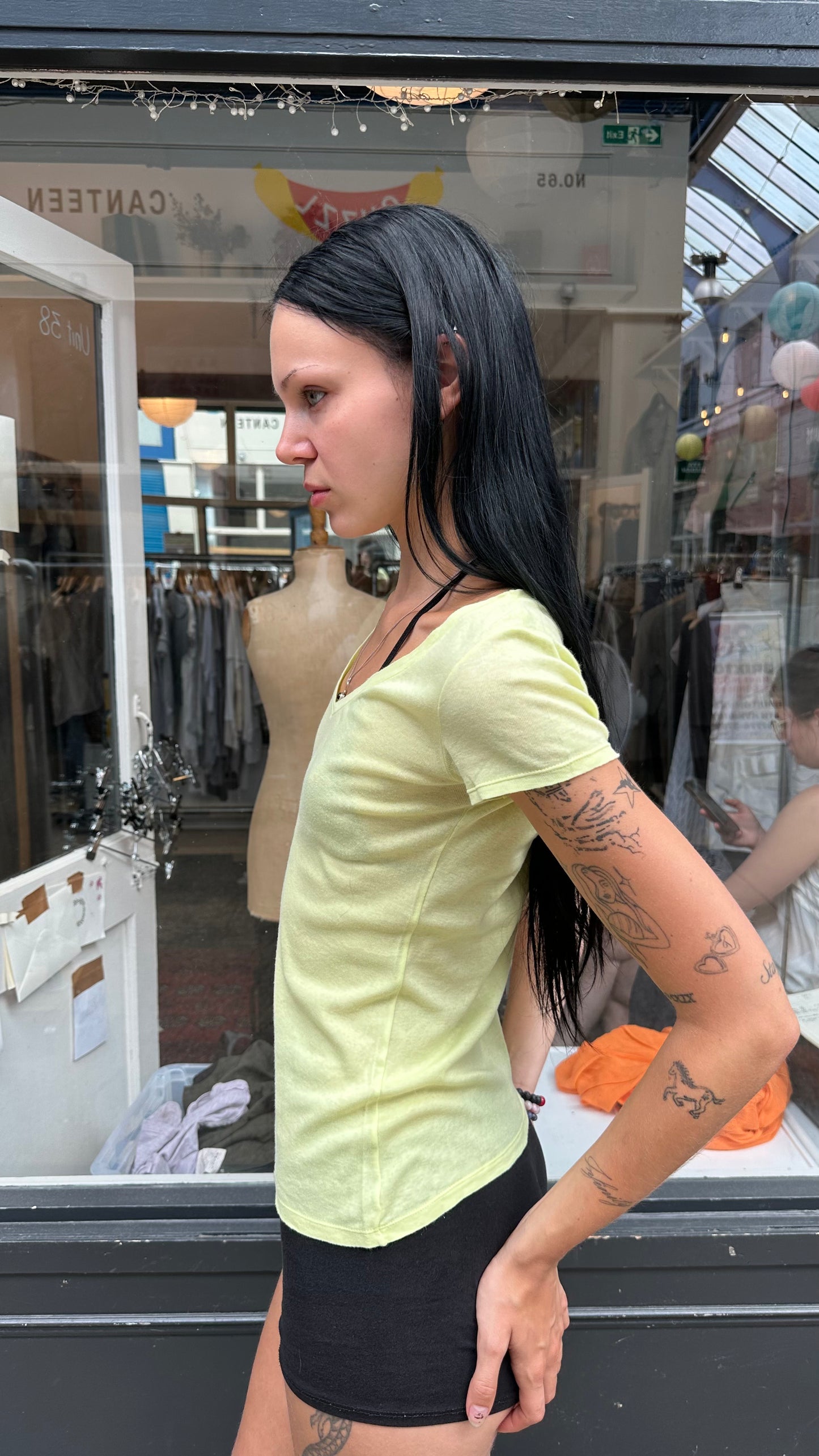 yellow lightweight T-shirt