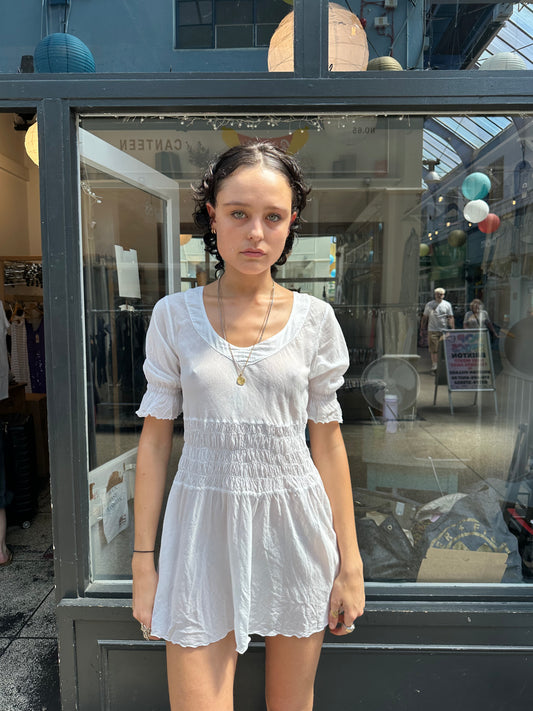 White 100% cotton dress