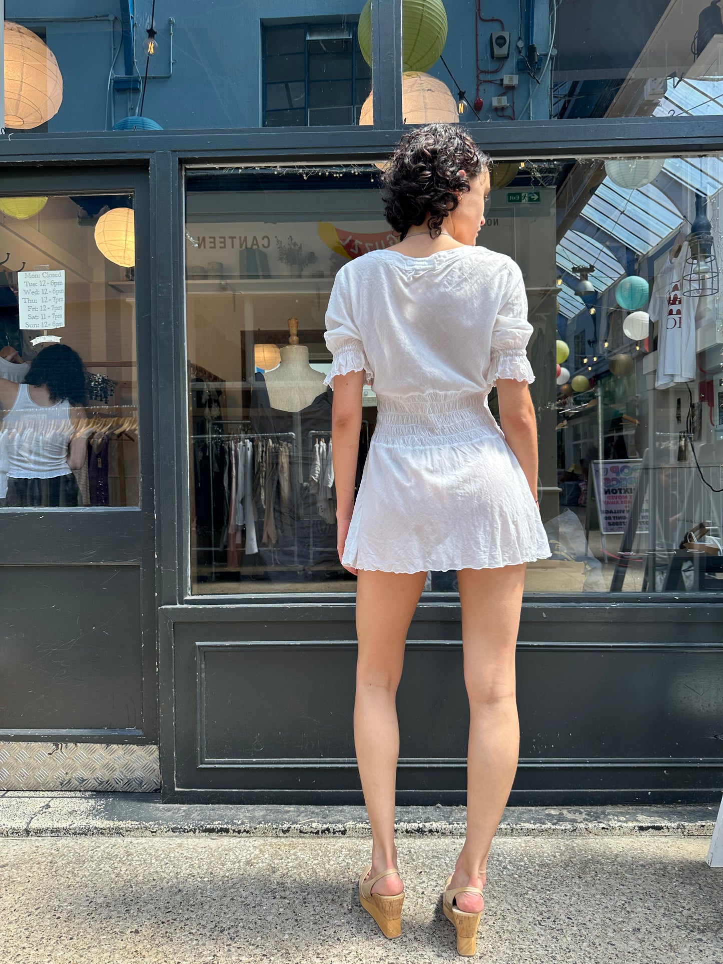 White 100% cotton dress