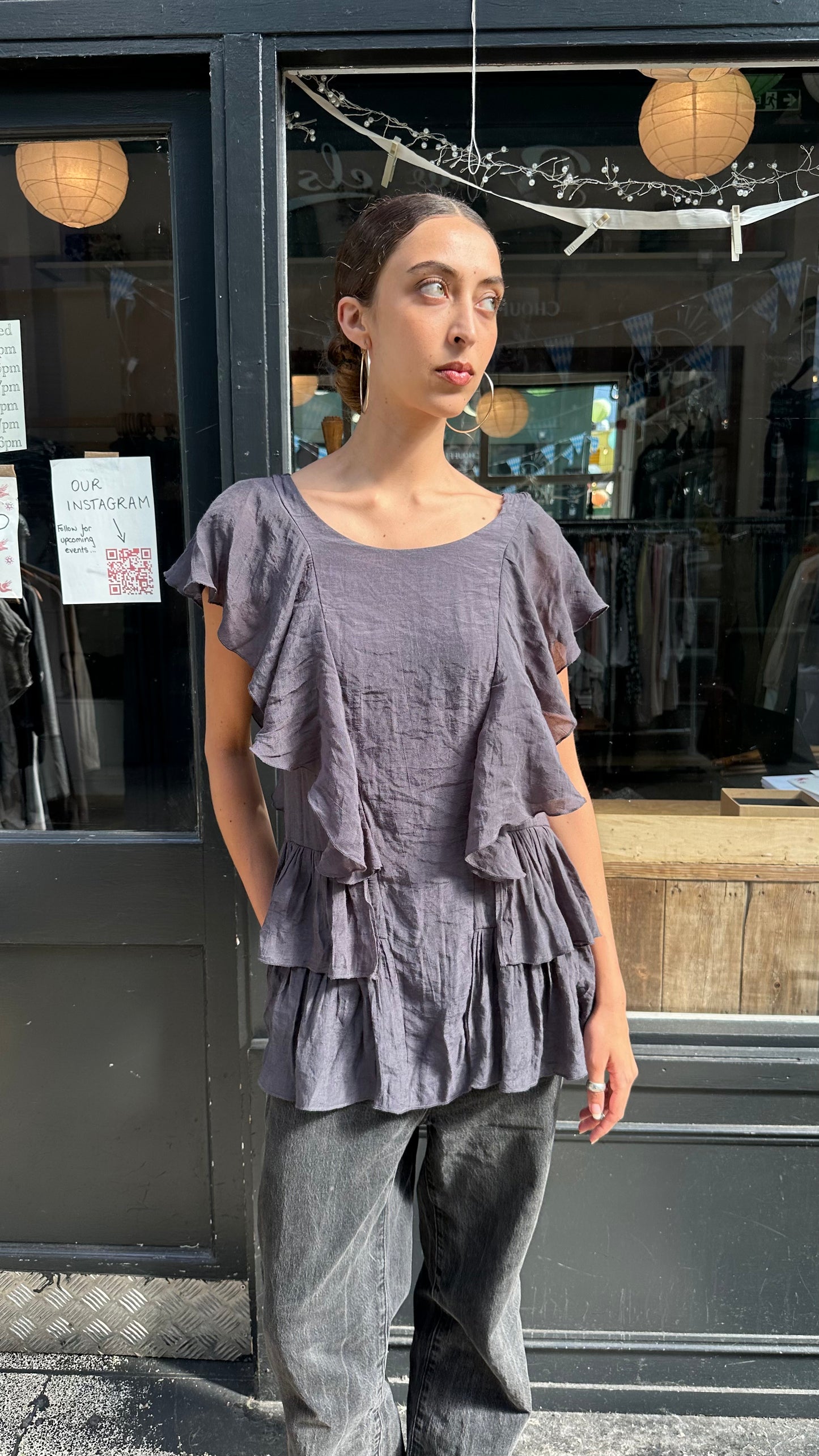 Ruffle tunic