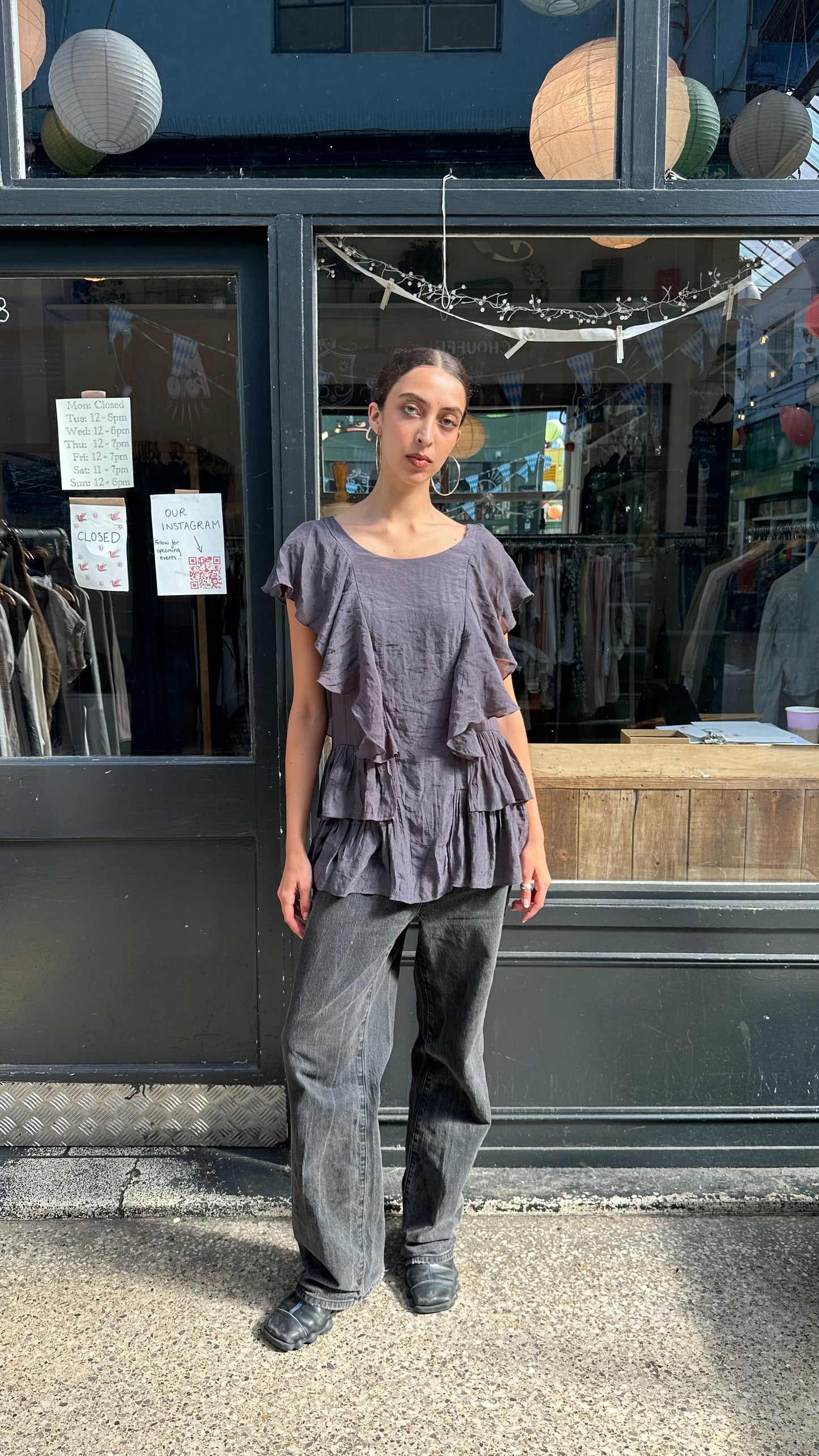 Ruffle tunic