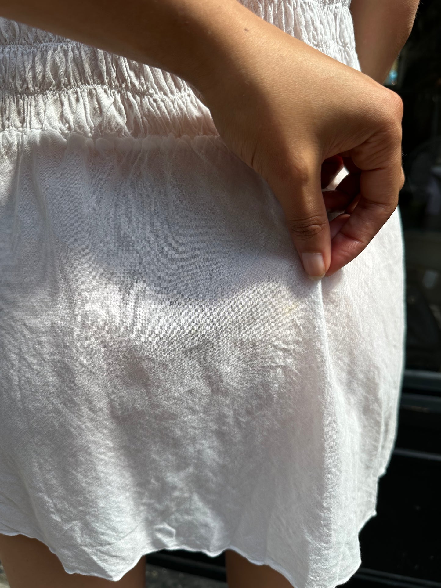 White 100% cotton dress