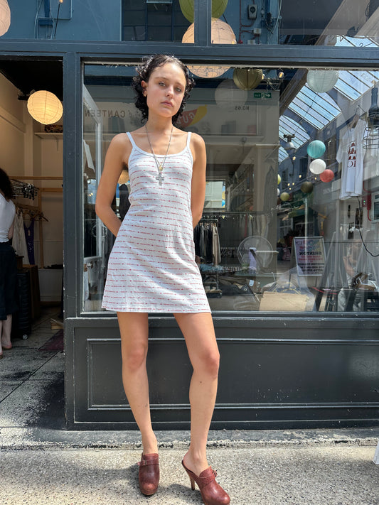stripey 100% cotton shift dress