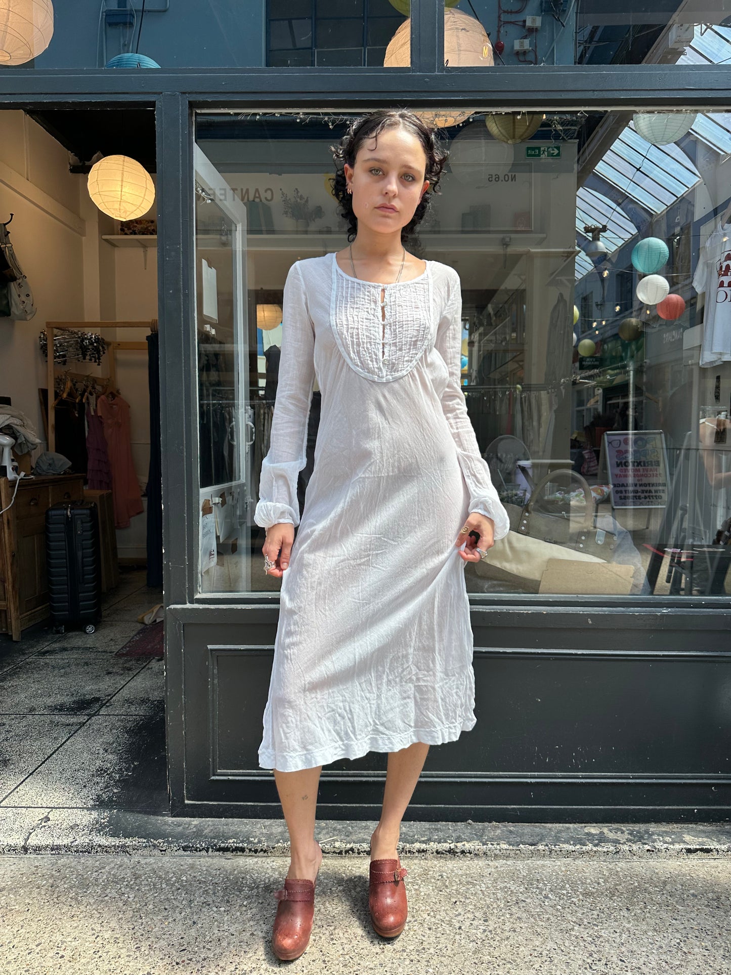 Nolita sheer white maxi dress