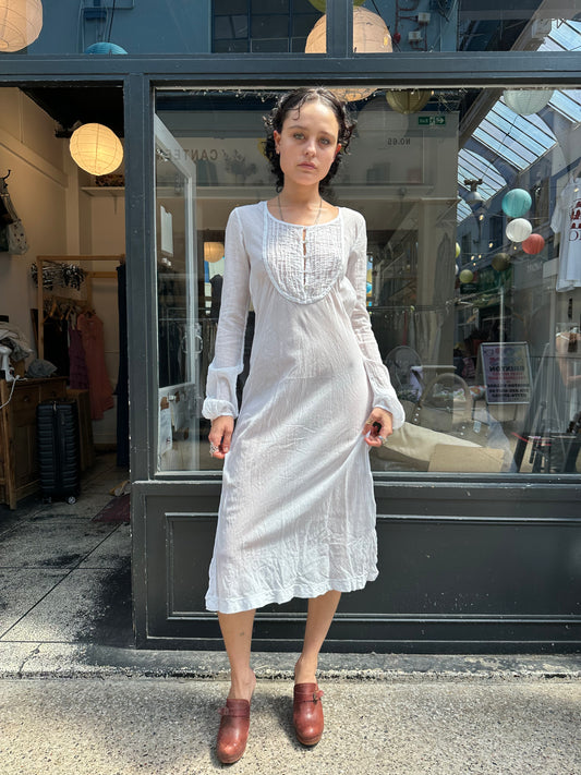 Nolita sheer white maxi dress