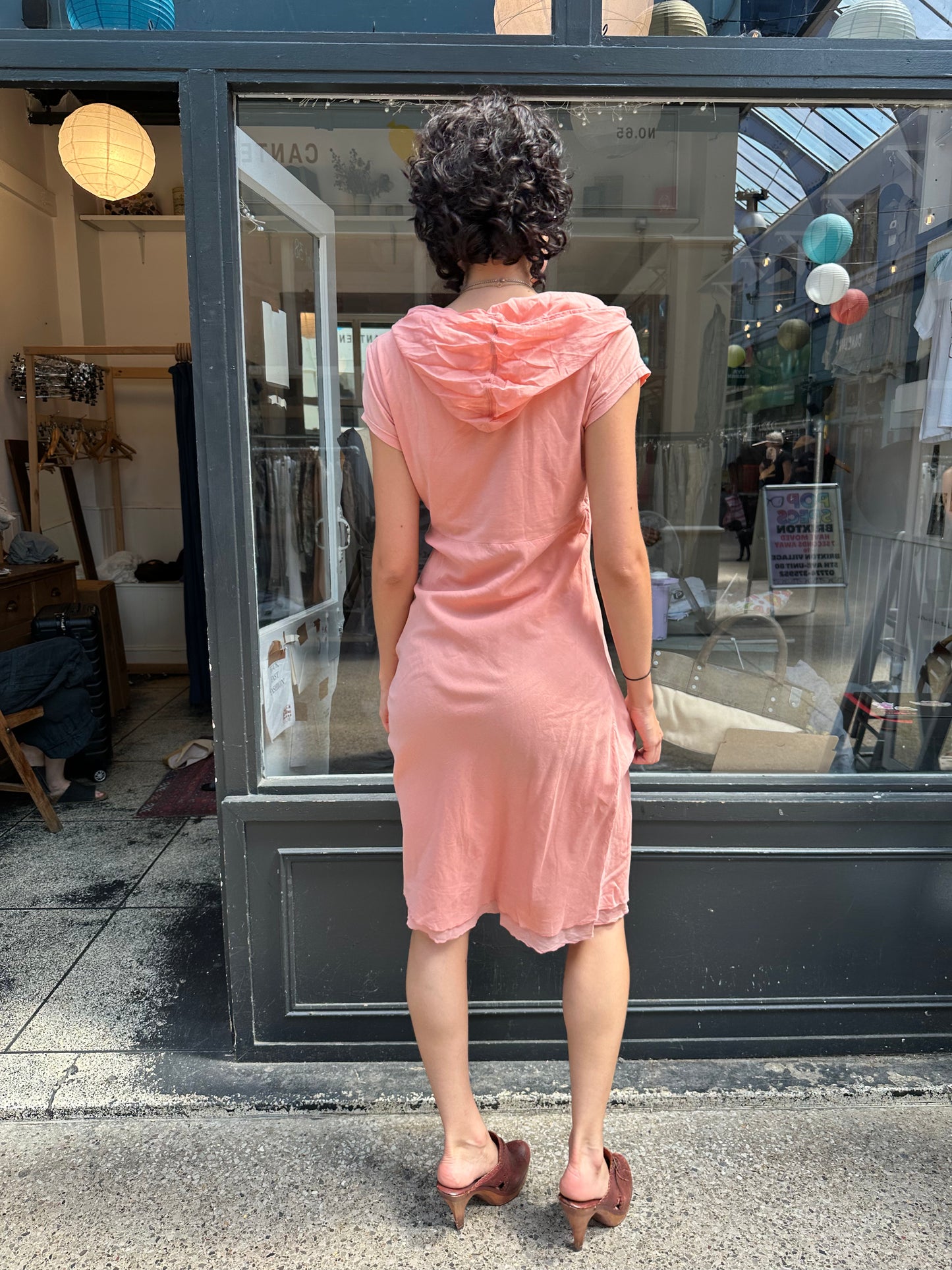 Peach 100% cotton dress