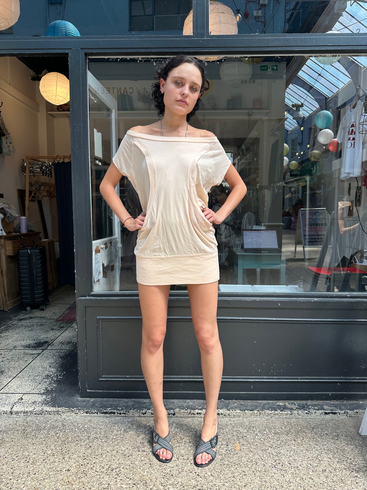 All Saints backless T-shirt dress