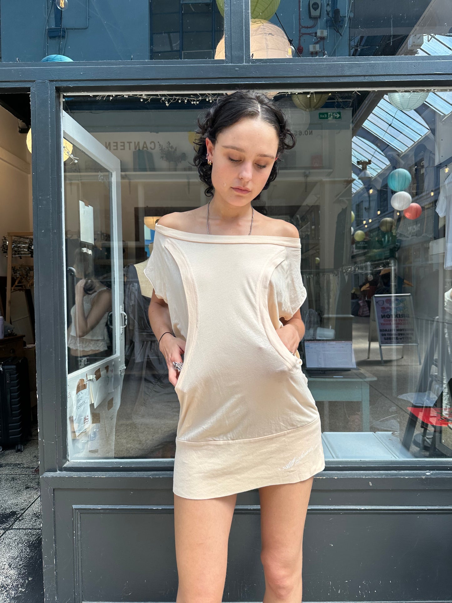 All Saints backless T-shirt dress