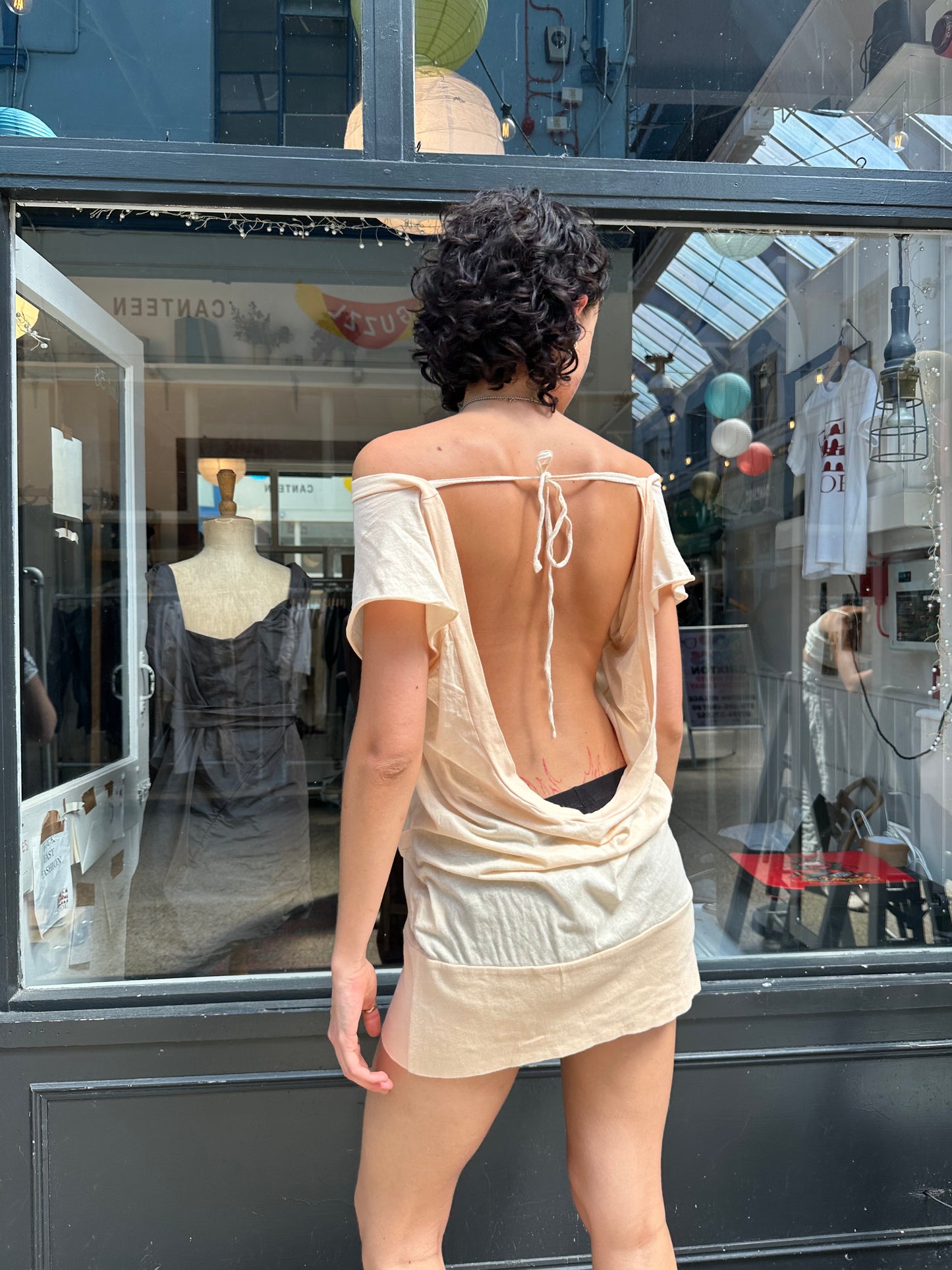 All Saints backless T-shirt dress