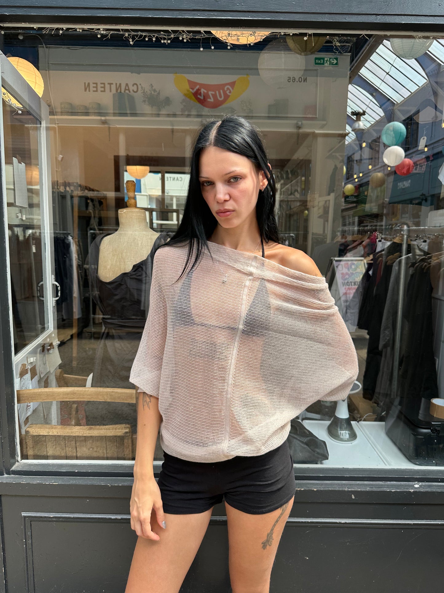 ALL SAINTS sheer slouchy top