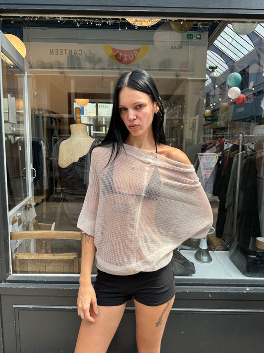 ALL SAINTS sheer slouchy top