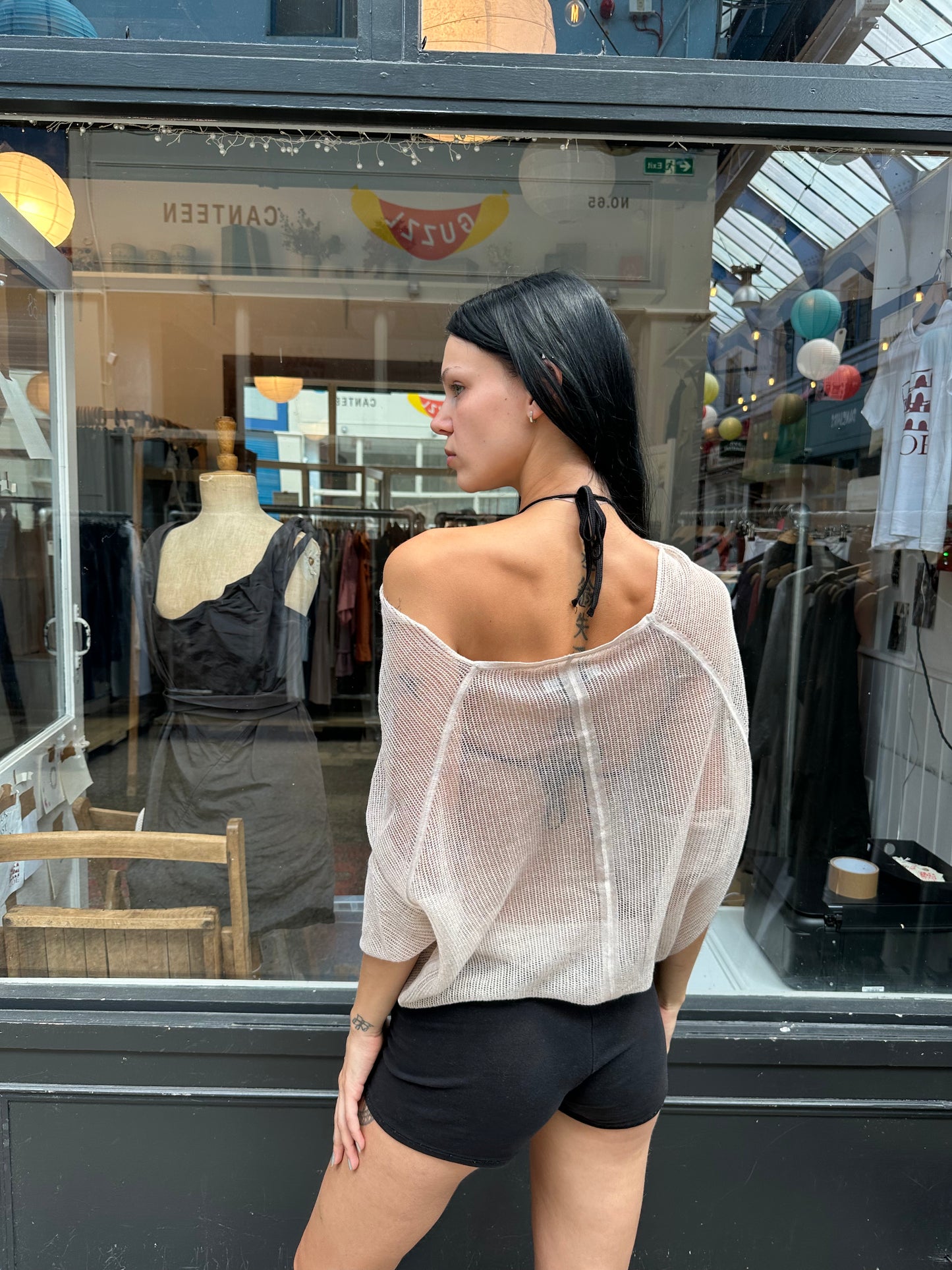 ALL SAINTS sheer slouchy top