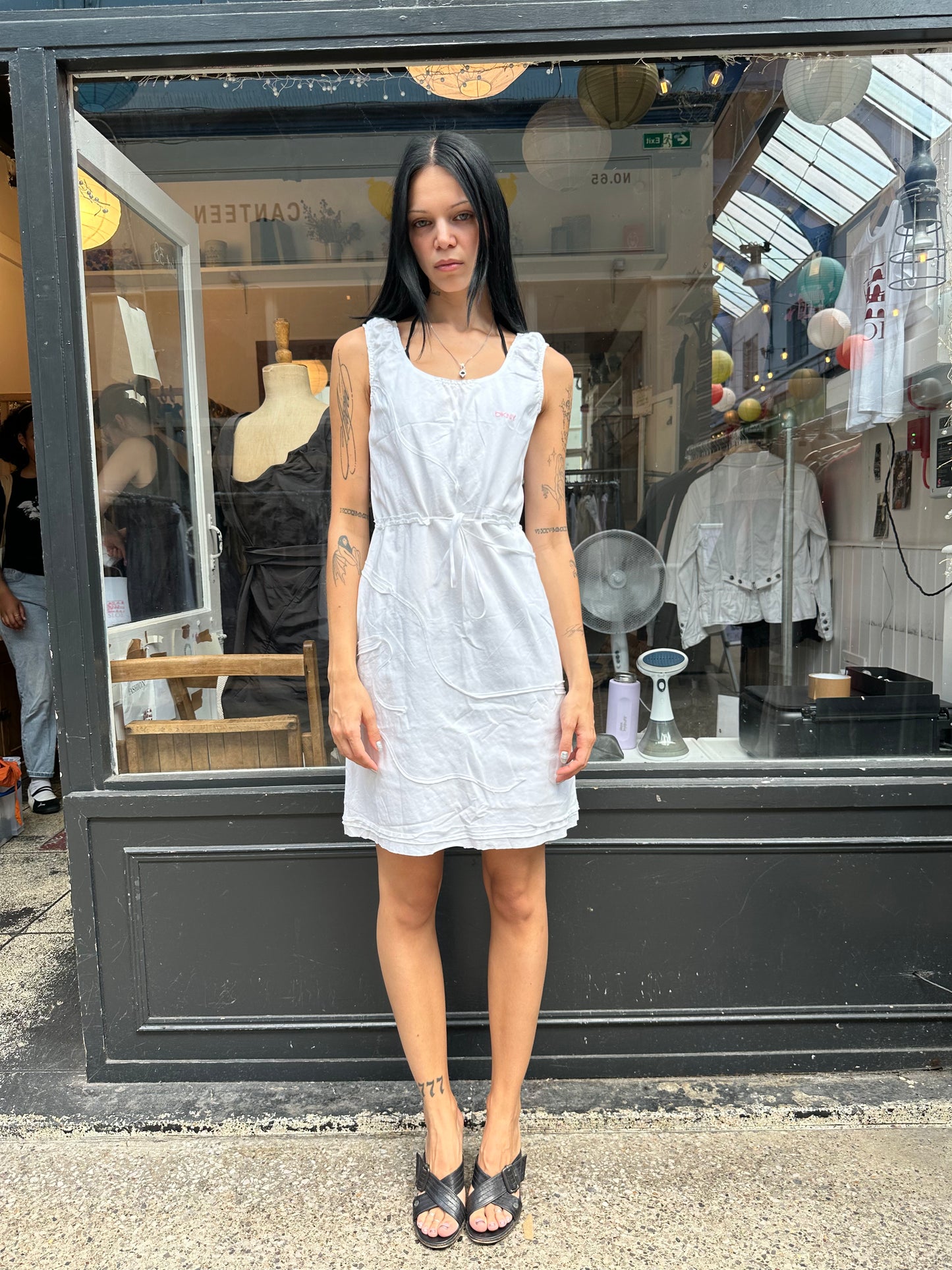 Cotton mini dress