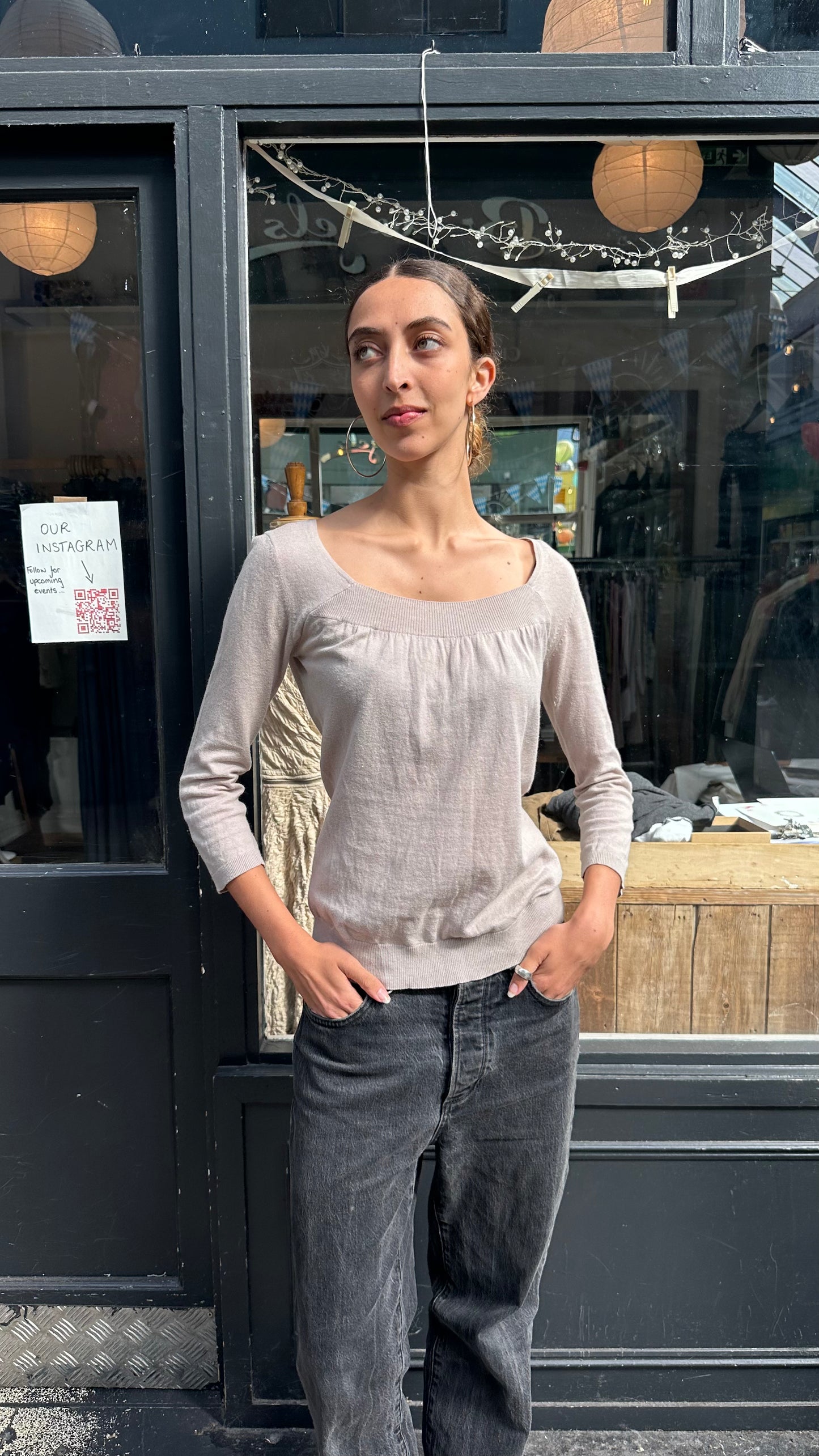 Cotton cashmere top