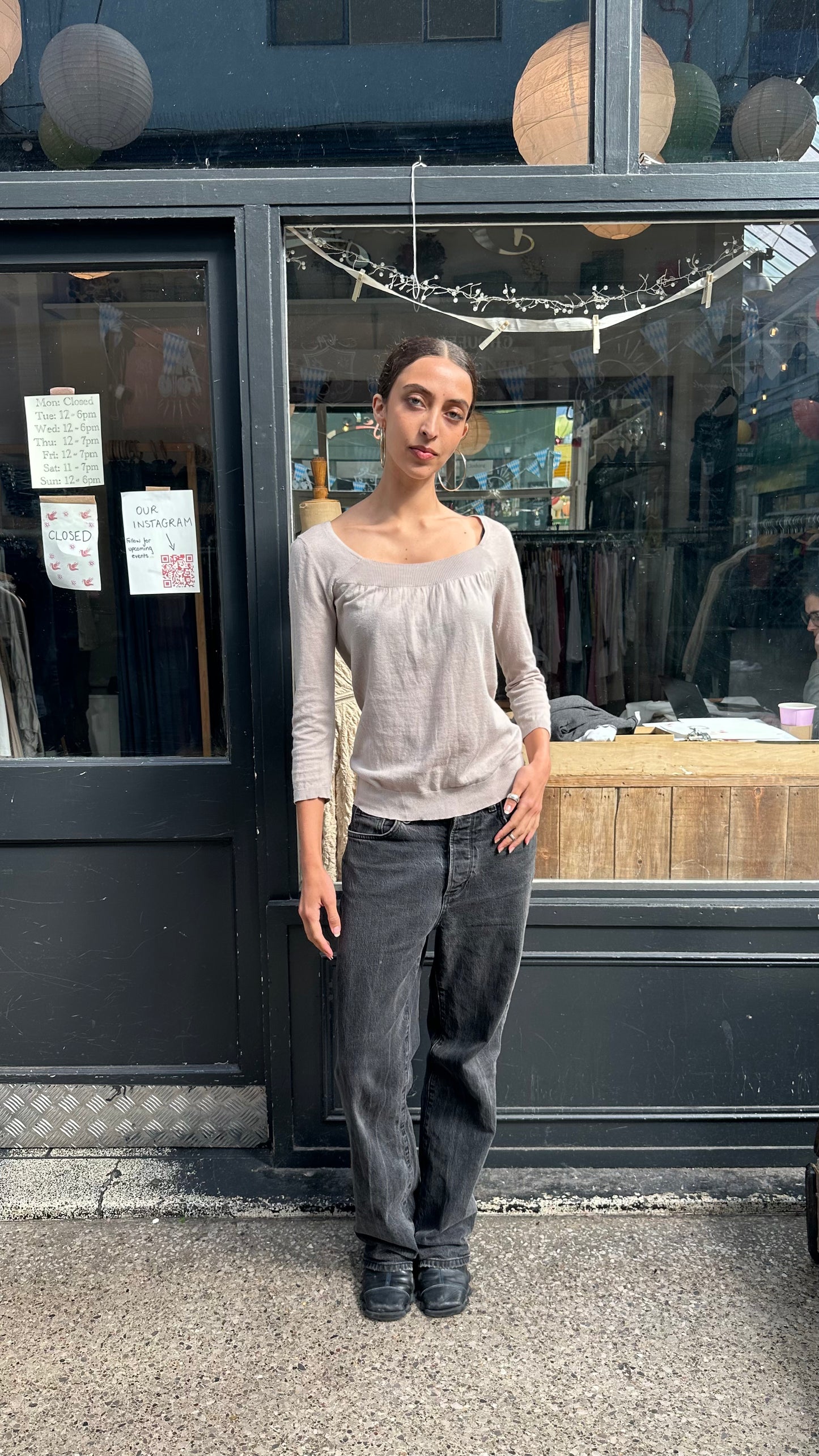 Cotton cashmere top