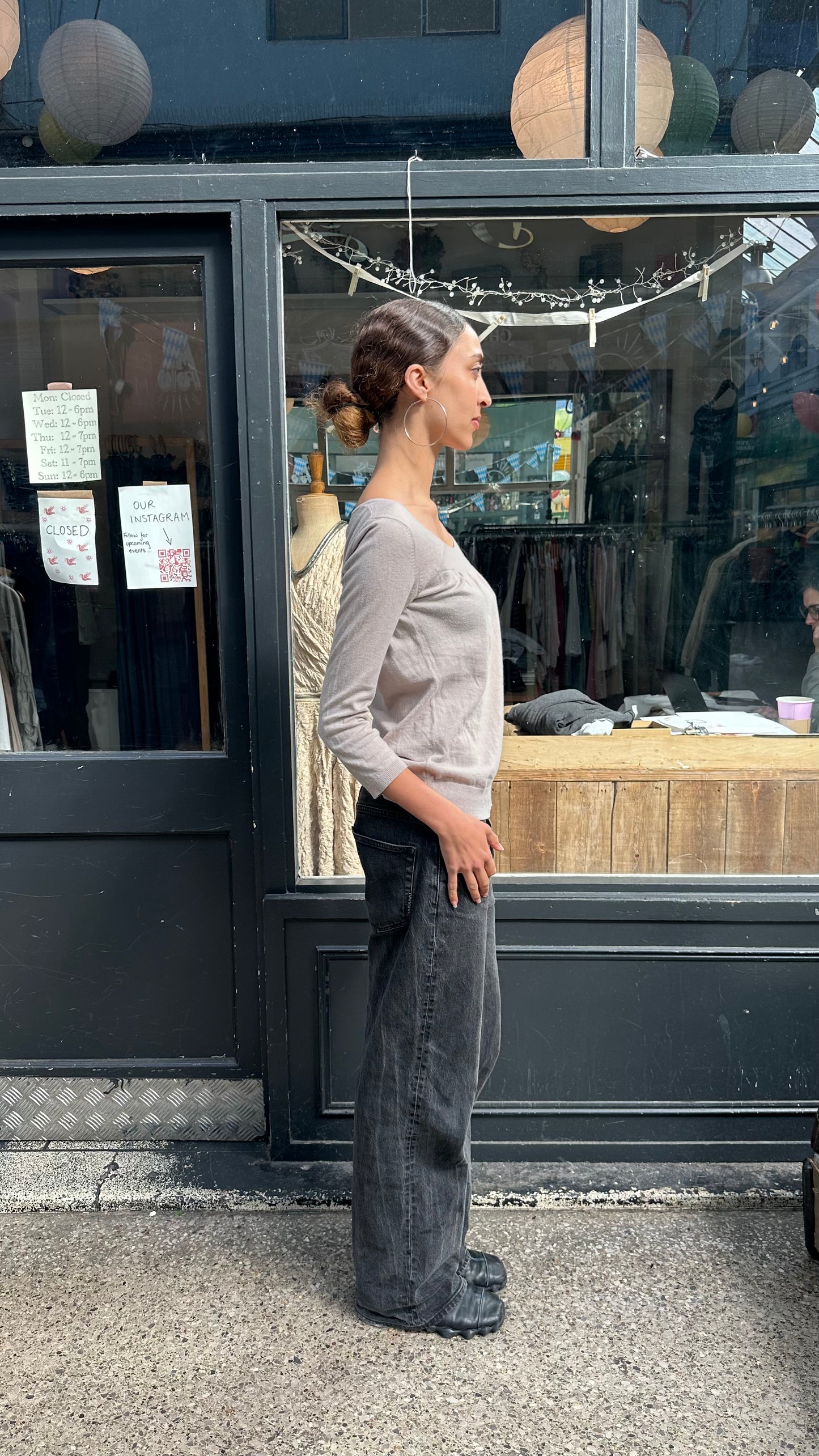 Cotton cashmere top