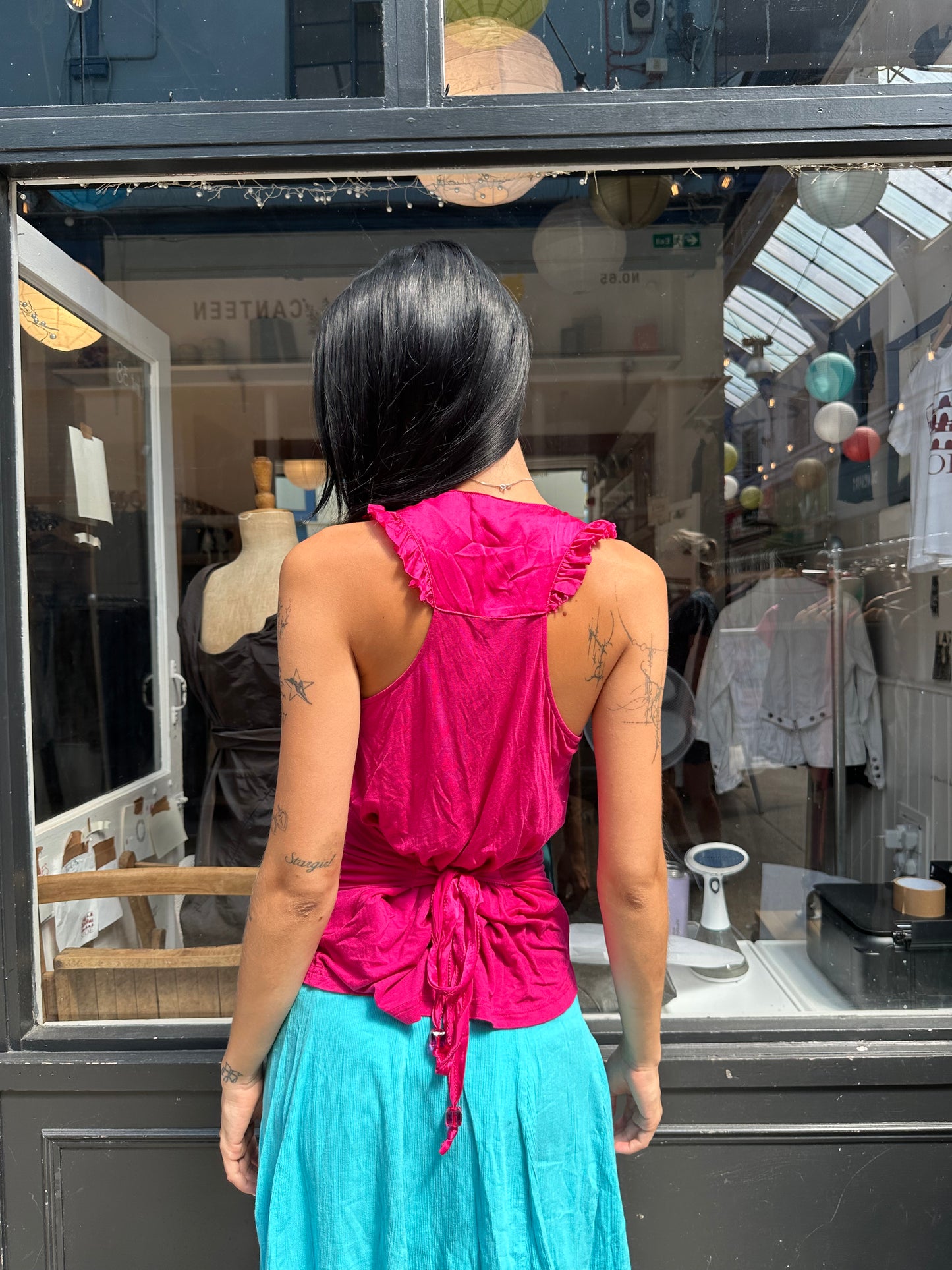 Bright pink top