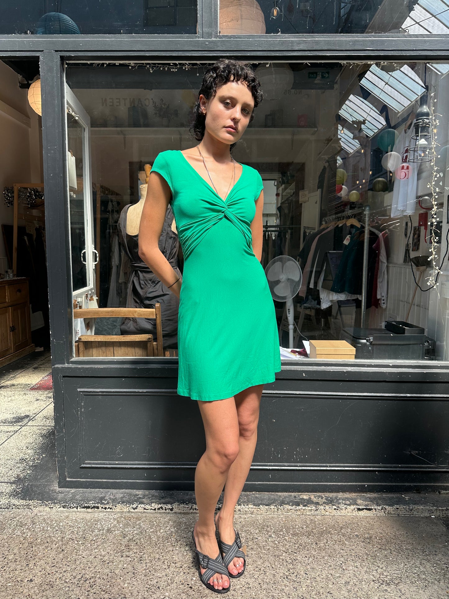 Jane Norman green dress
