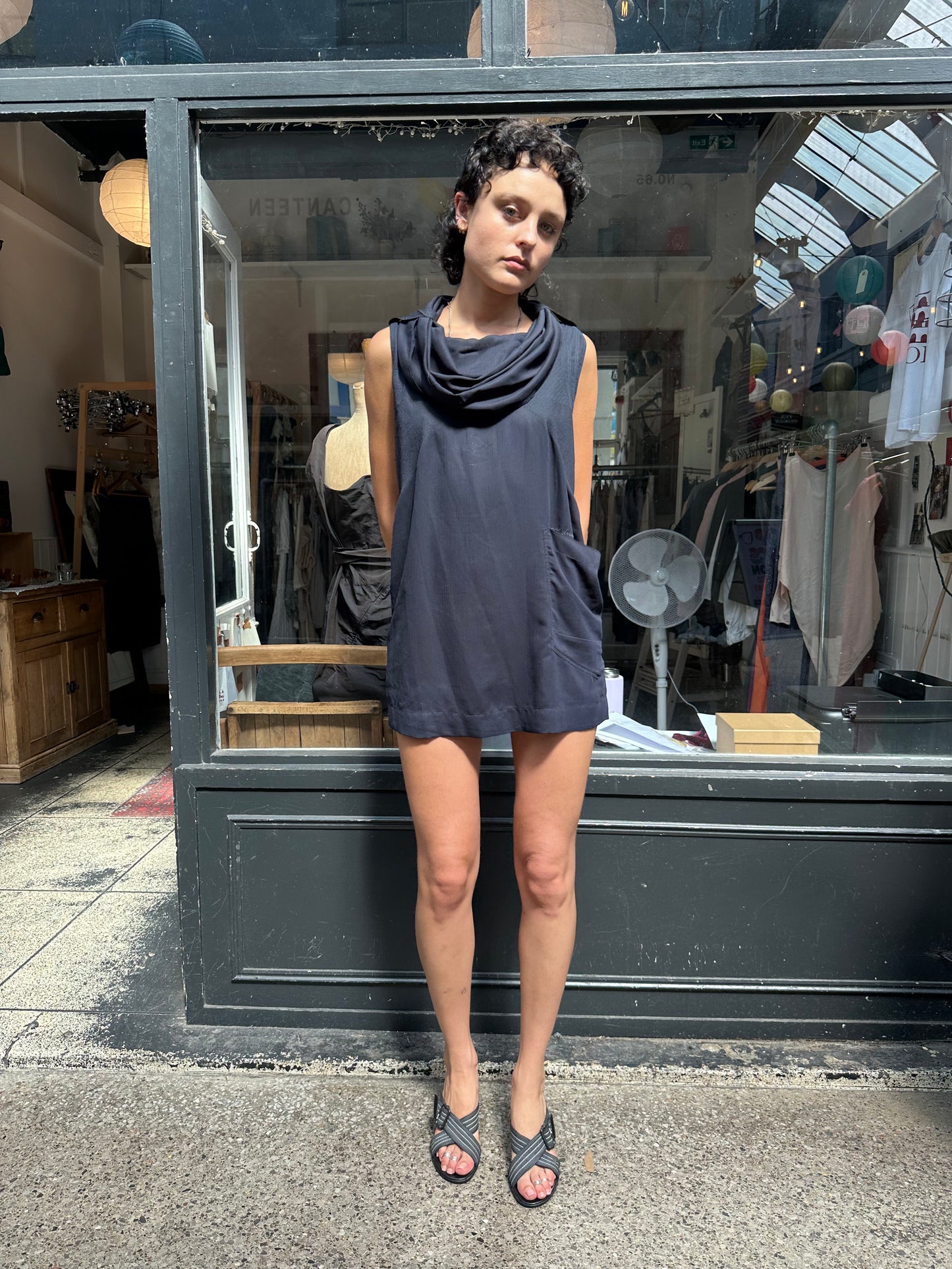 G STAR sheer hooded tunic