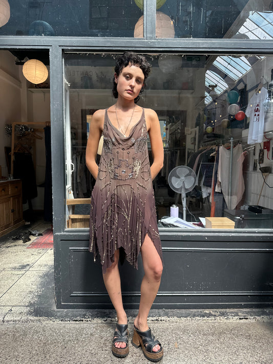 ALL SAINTS heavily embellished dress