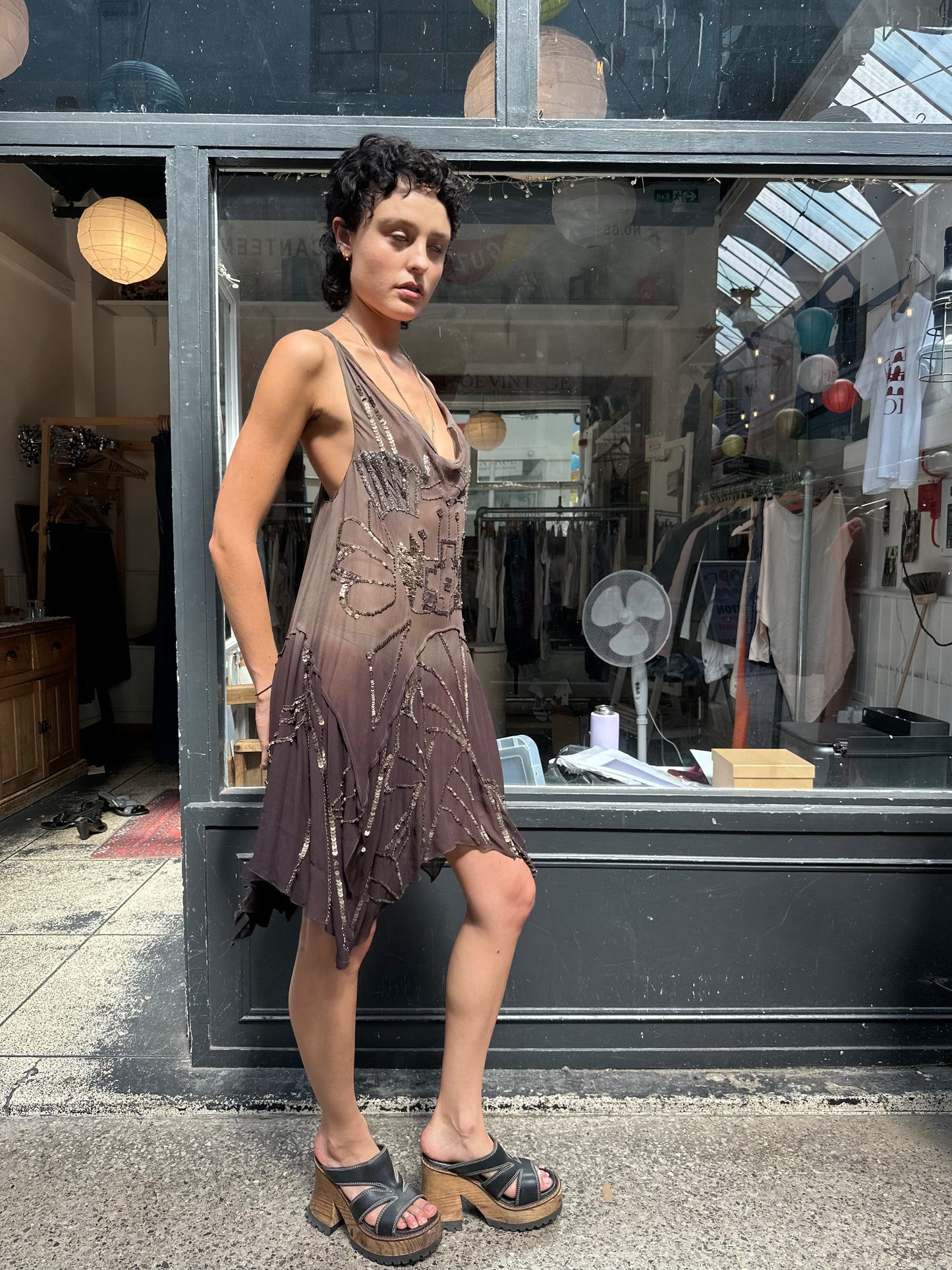ALL SAINTS heavily embellished dress