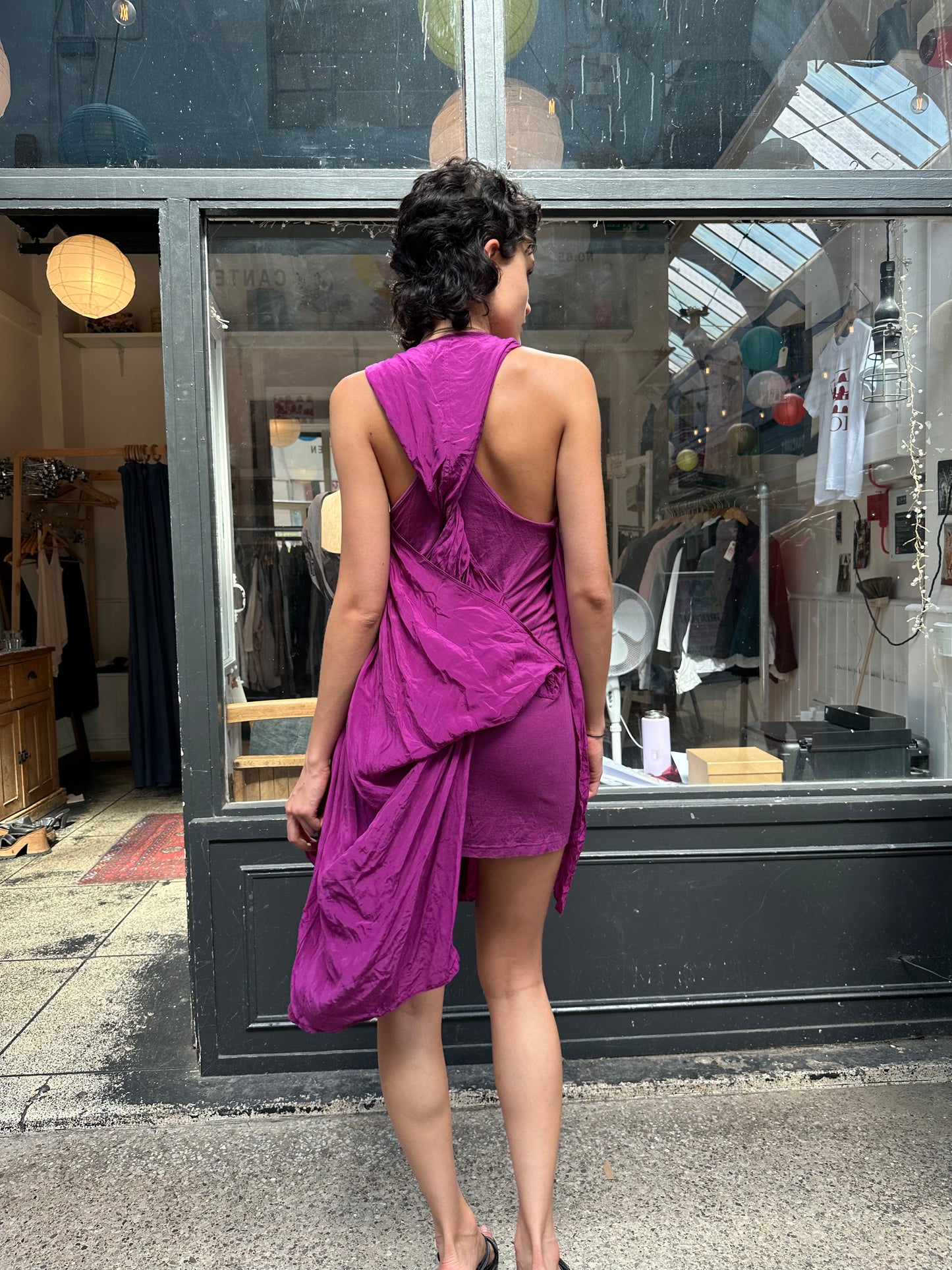 All Saints purple layered dress