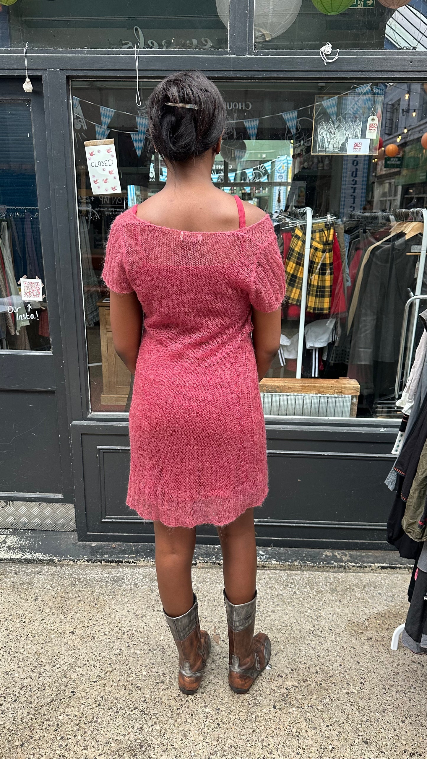 Mohair Overlay Dress