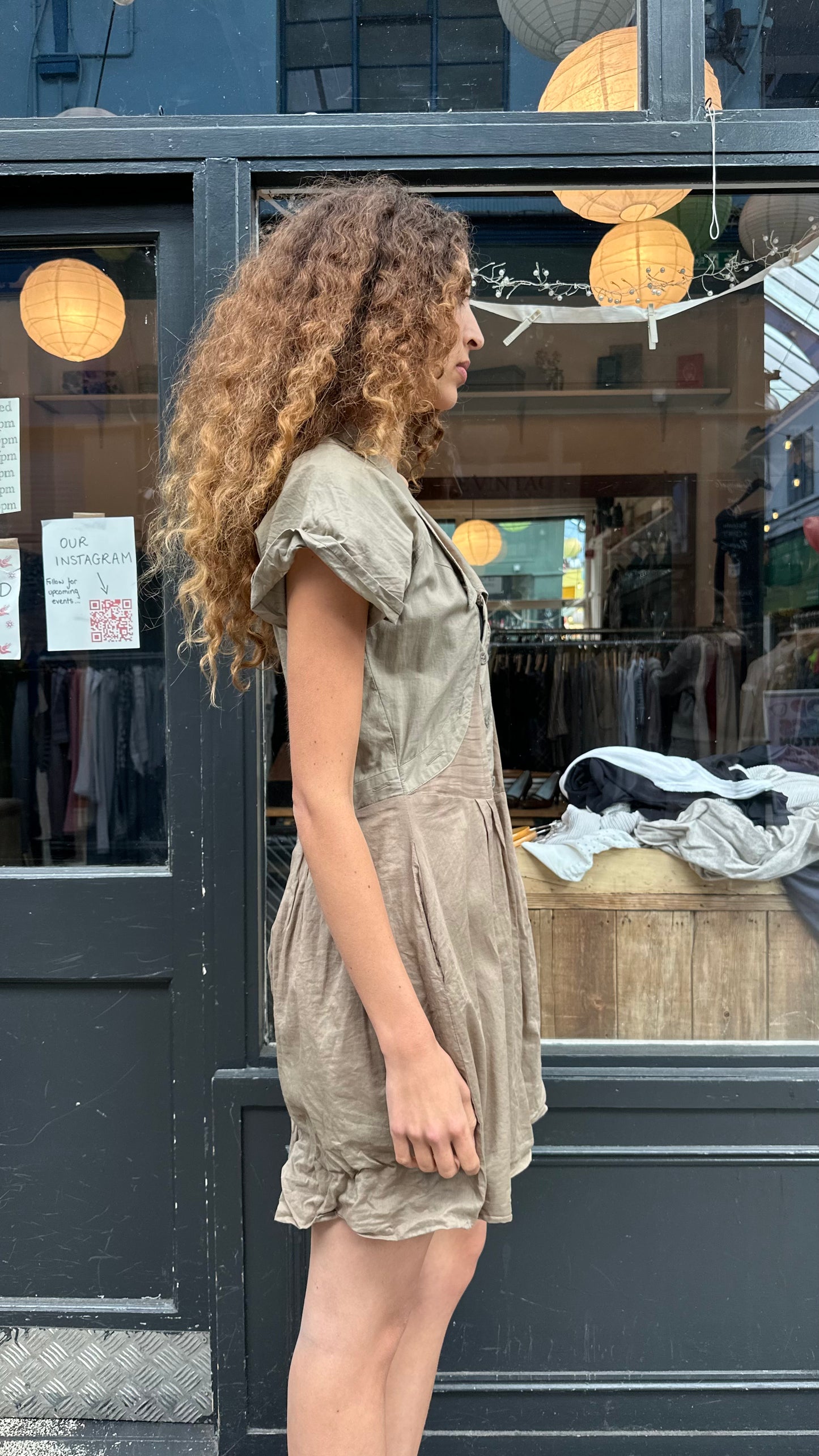 ALL SAINTS two tone cotton dress