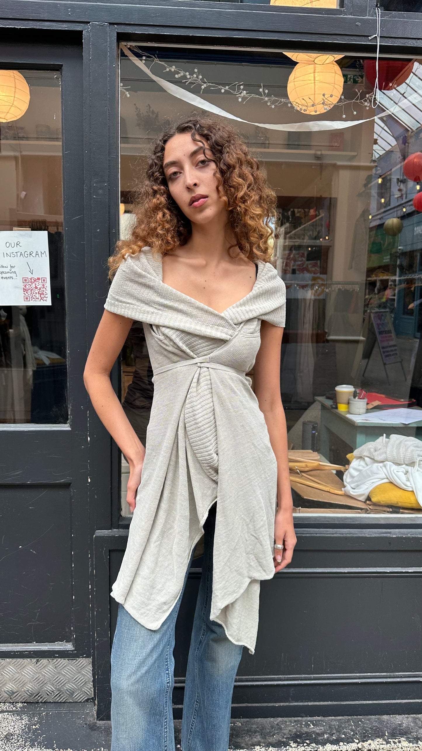 SARAH PACINI asymmetric wrap cardigan