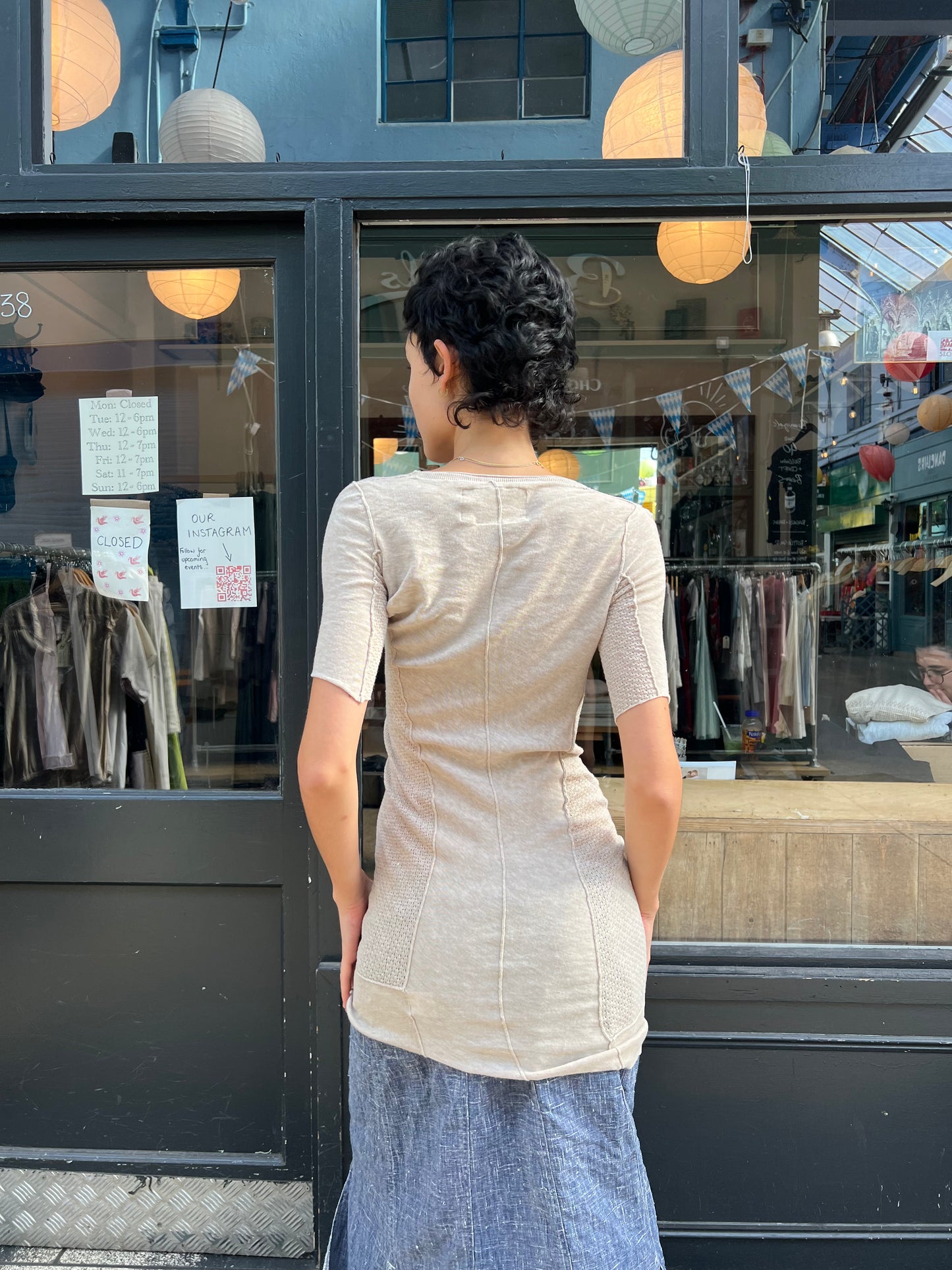 ALL SAINTS Oatmeal tunic dress