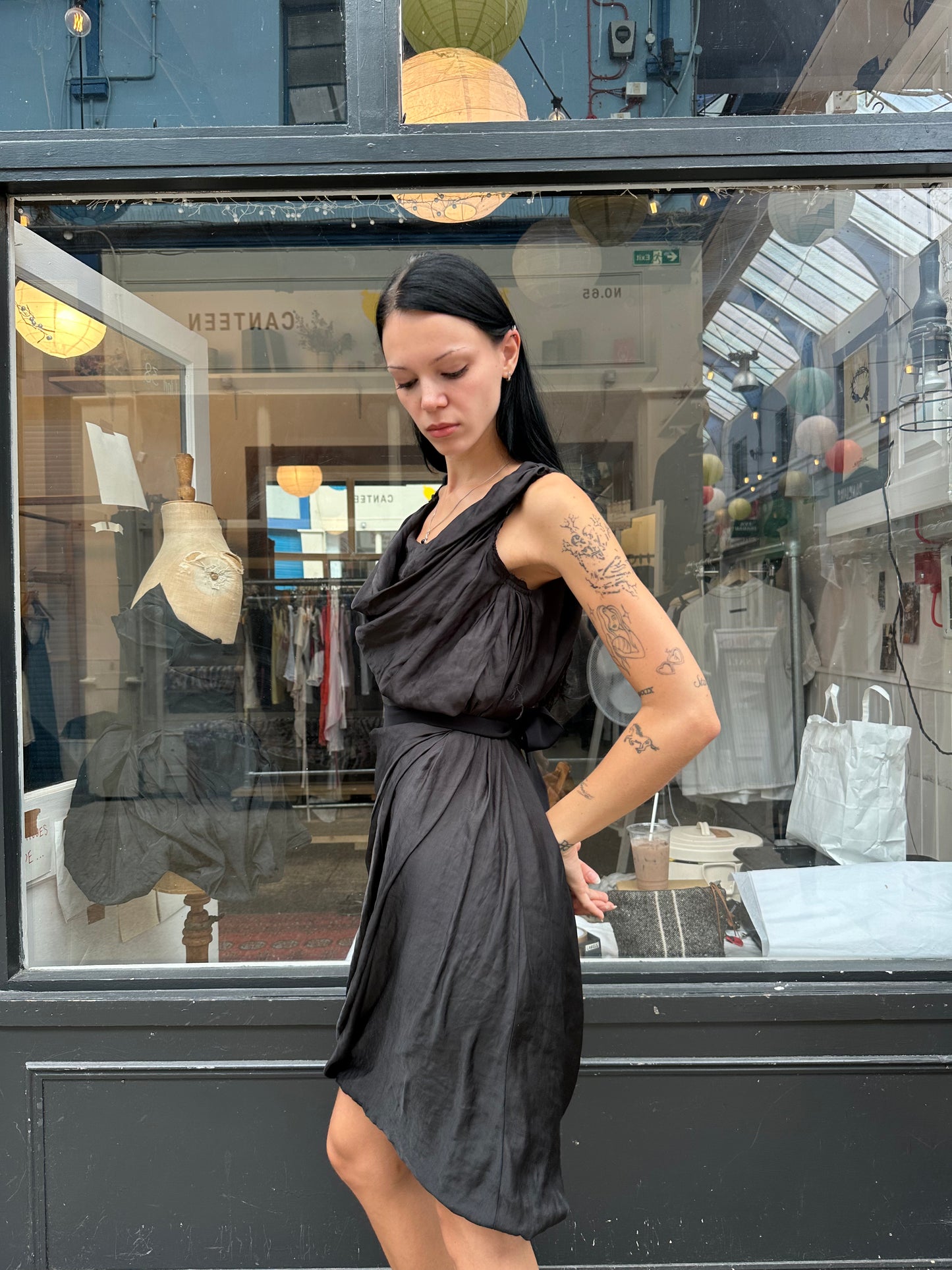 All Saints ruched dress