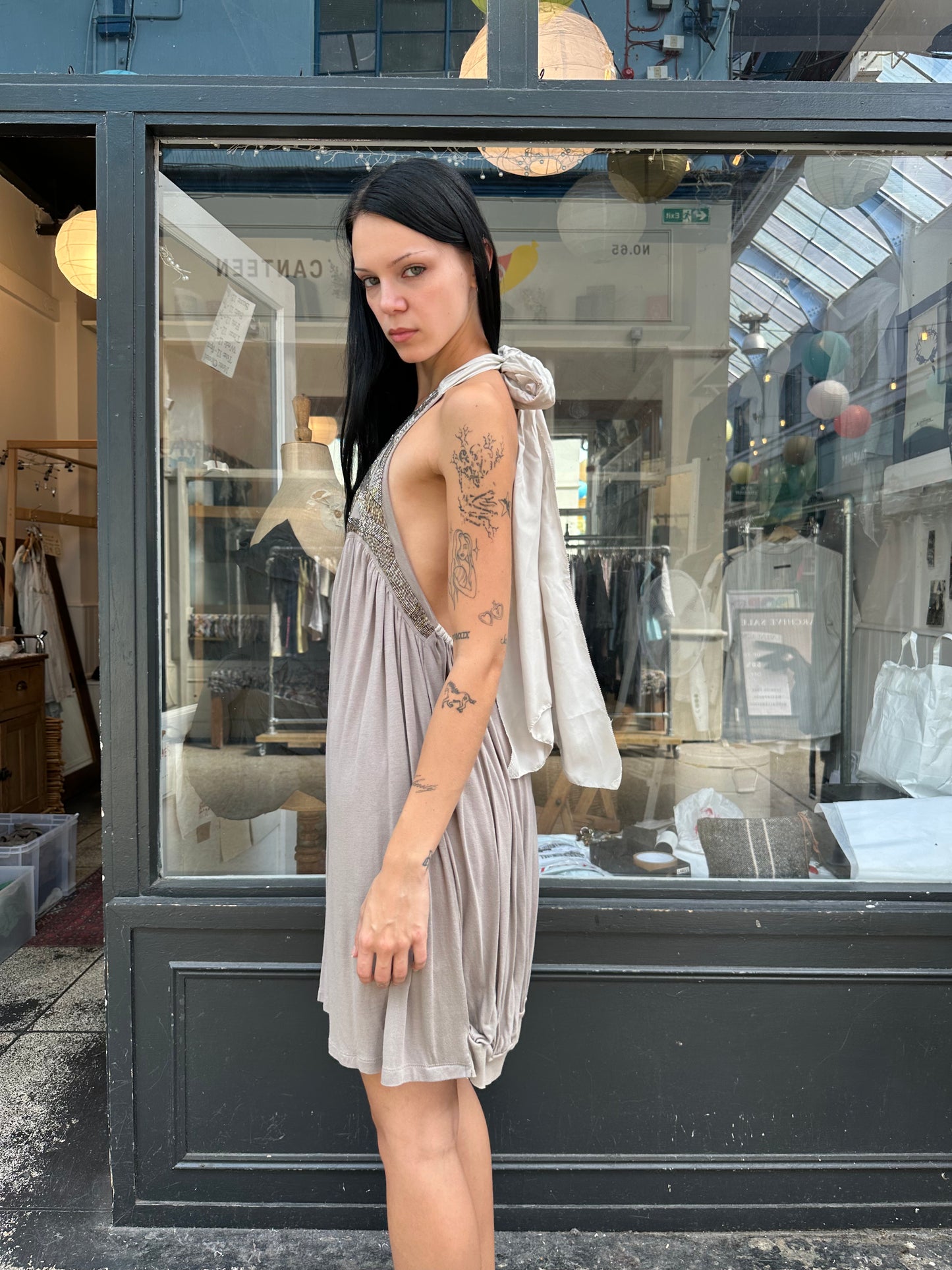 ALL SAINTS halterneck dress