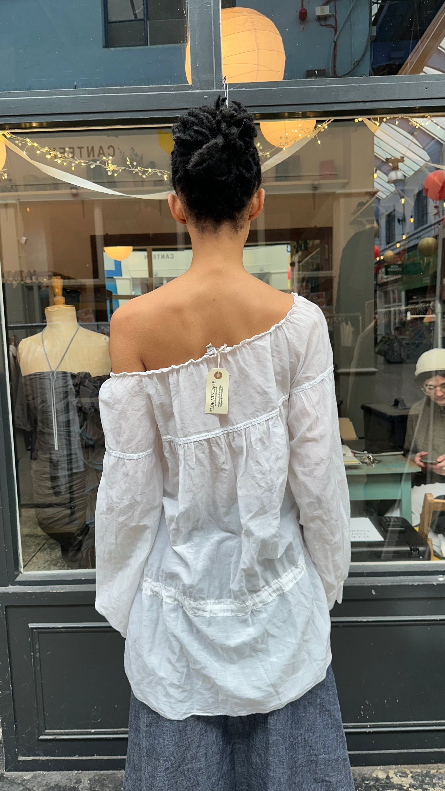 Floaty drop waist blouse